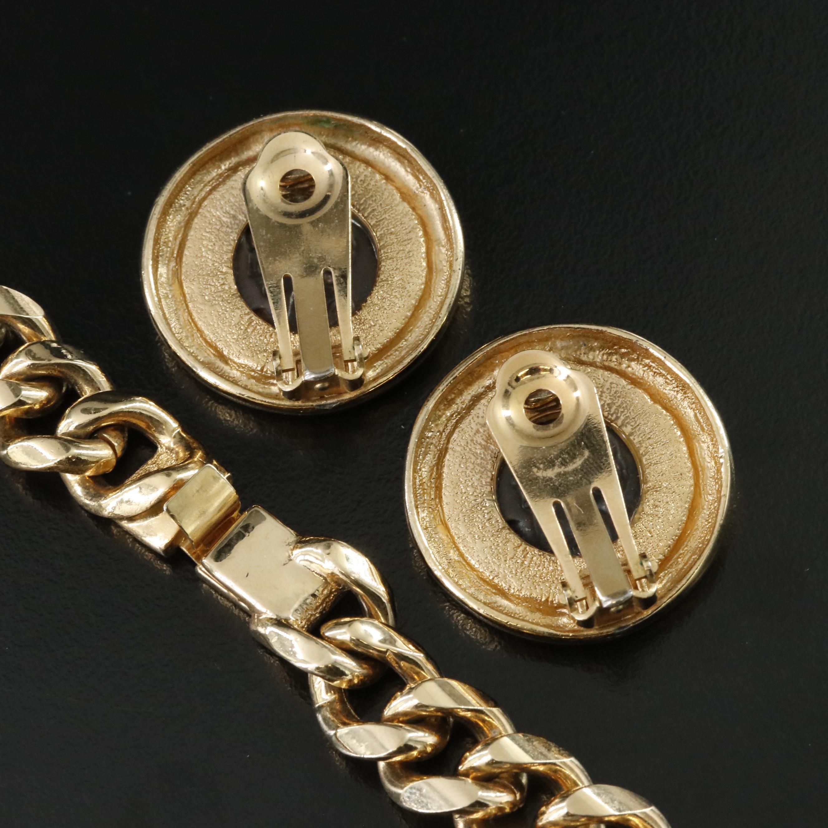 Replica Coin Necklace and Earrings