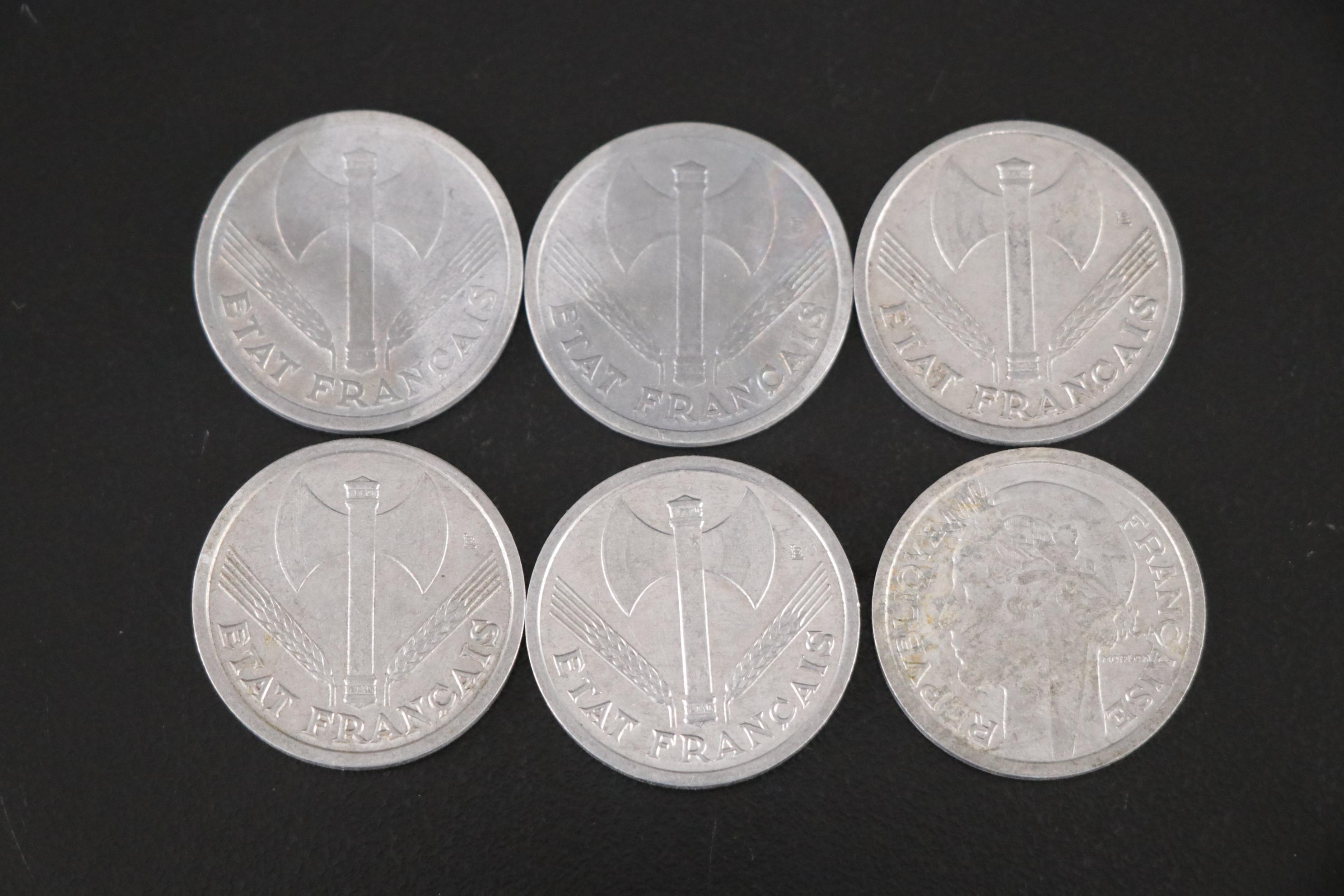 World War II Era European Zinc and Aluminum Coins