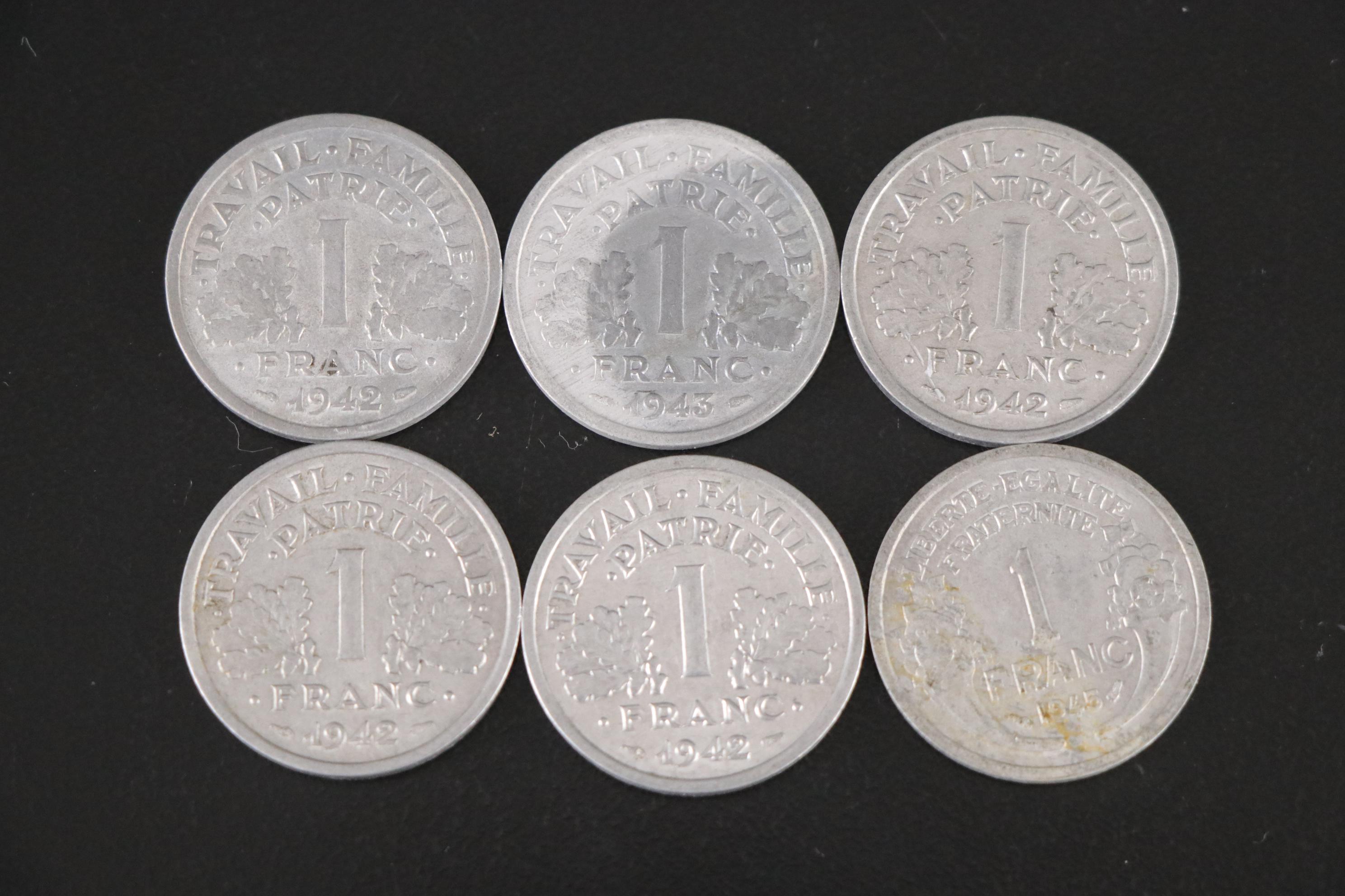 World War II Era European Zinc and Aluminum Coins