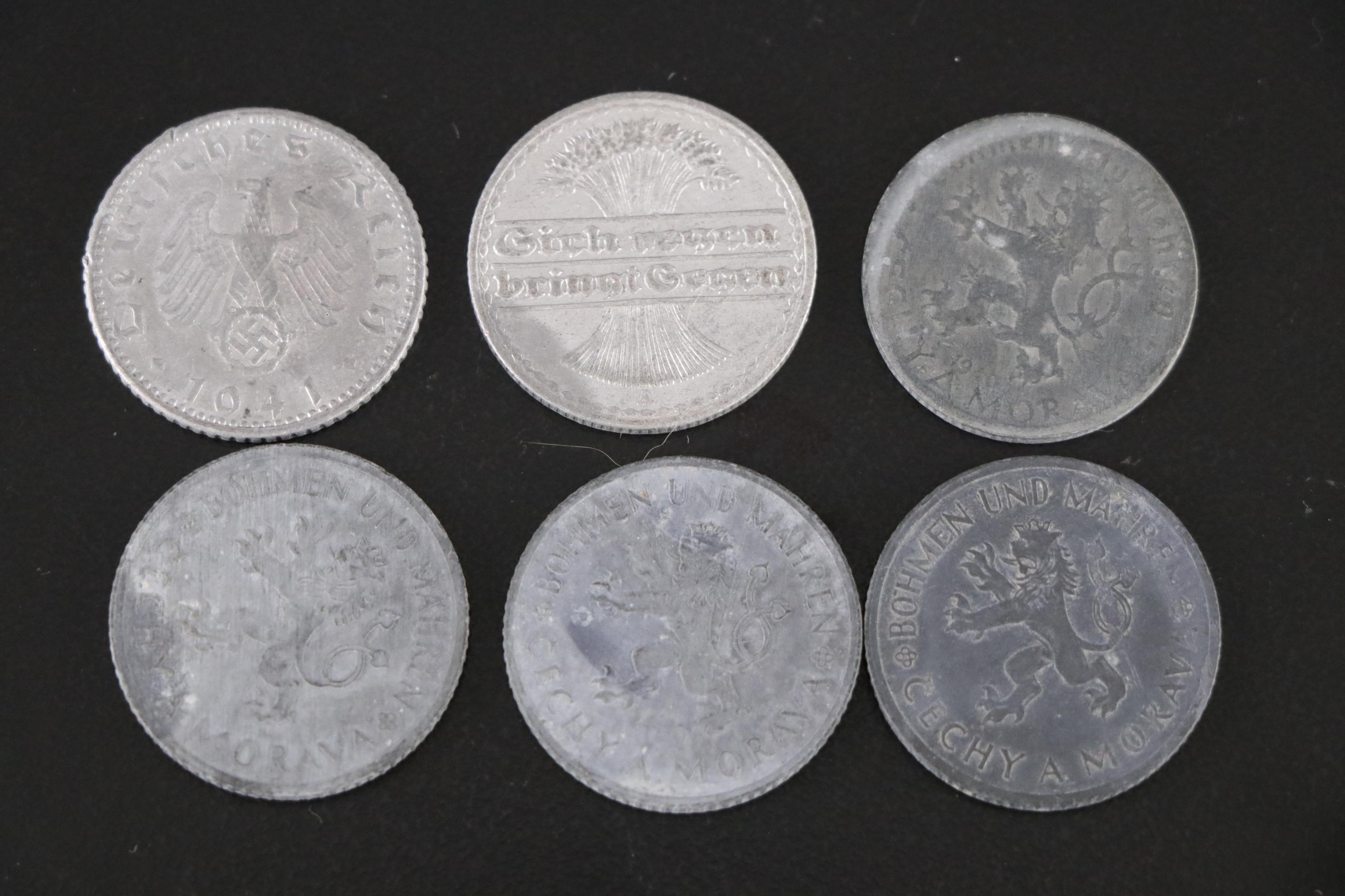 World War II Era European Zinc and Aluminum Coins