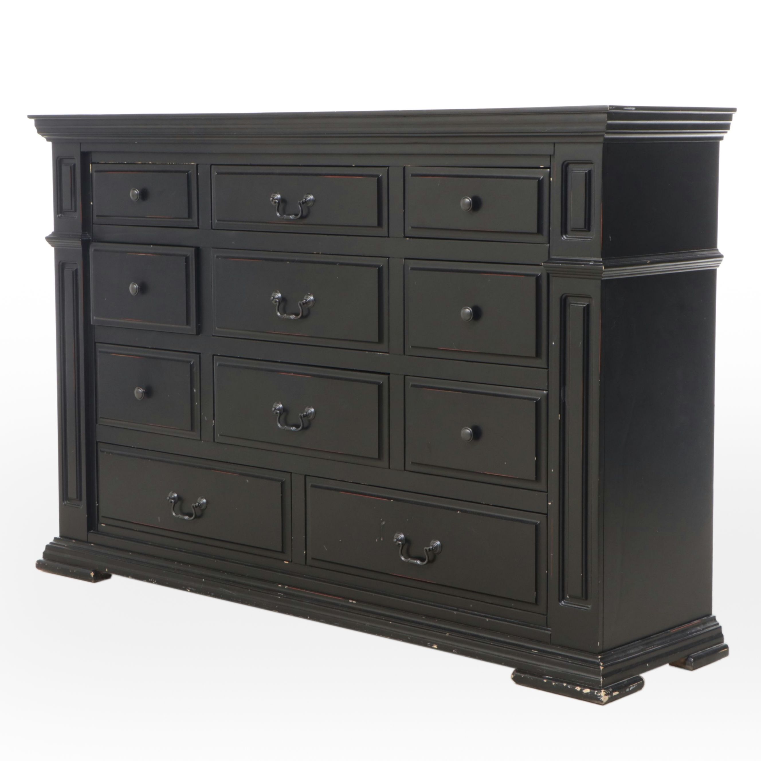 Black Finished Wood Dresser, 21st Century