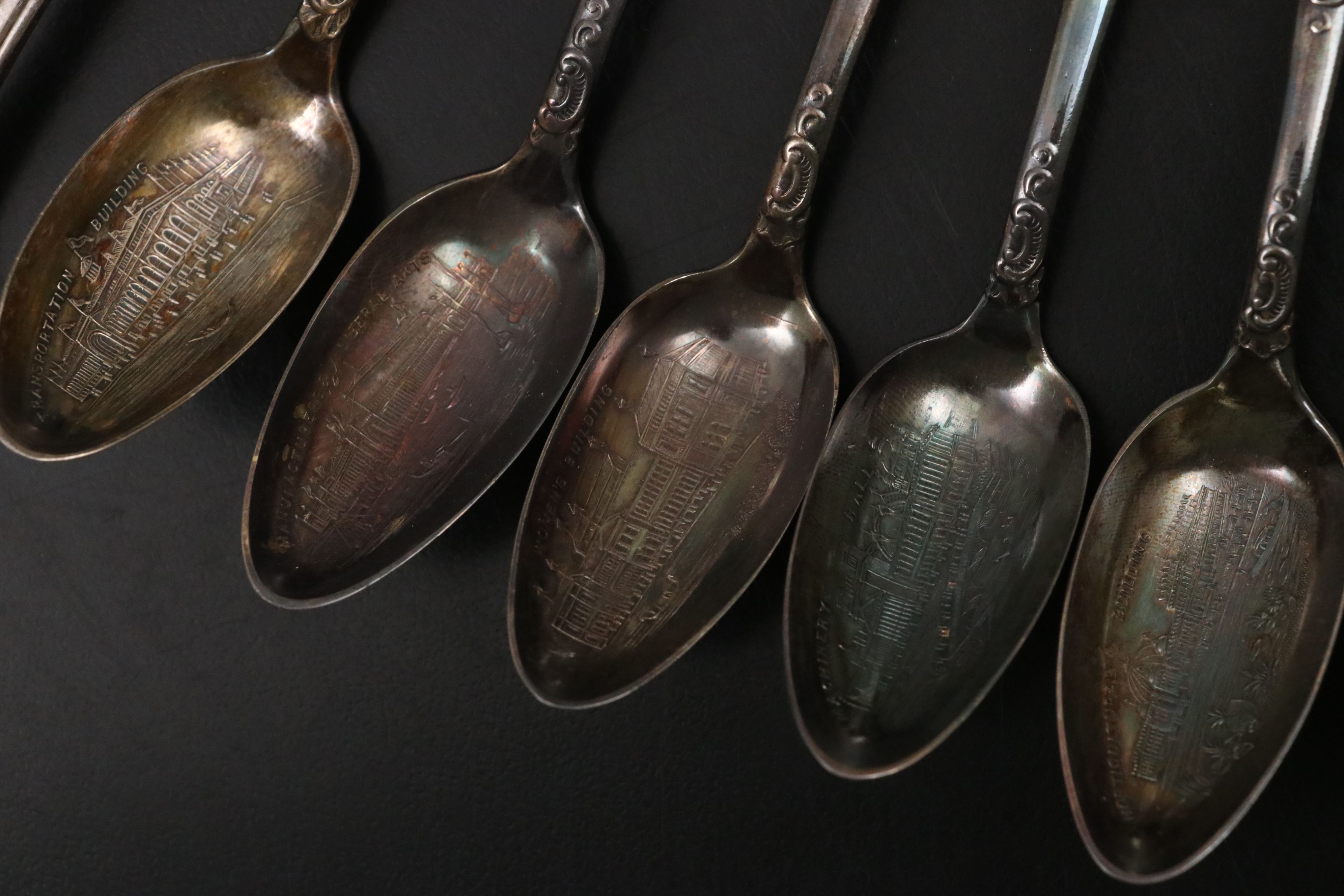 Mother-of-Pearl Serving Spoon and Other Ornate Serving Utensils