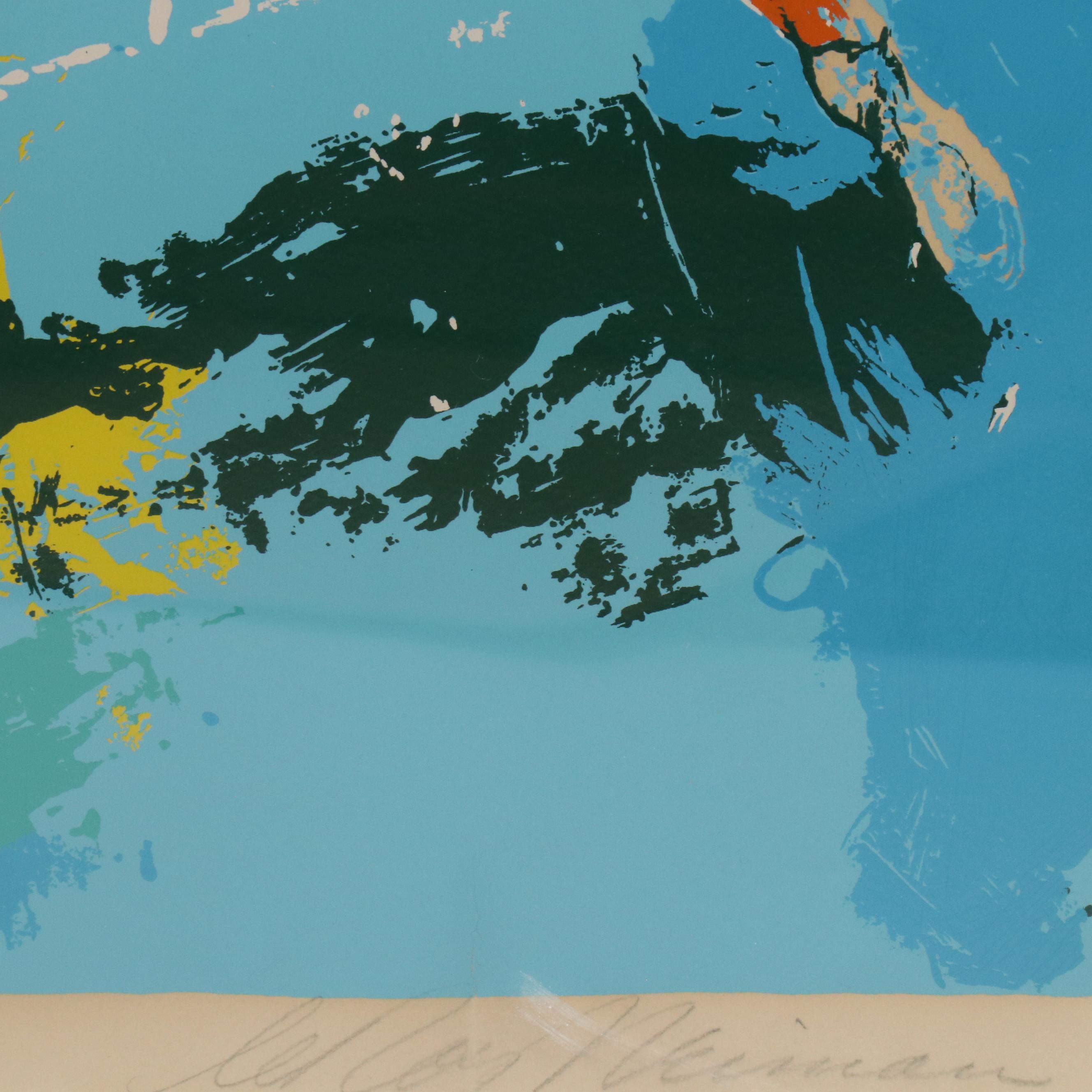 LeRoy Neiman Serigraph "Sudden Death," 1973