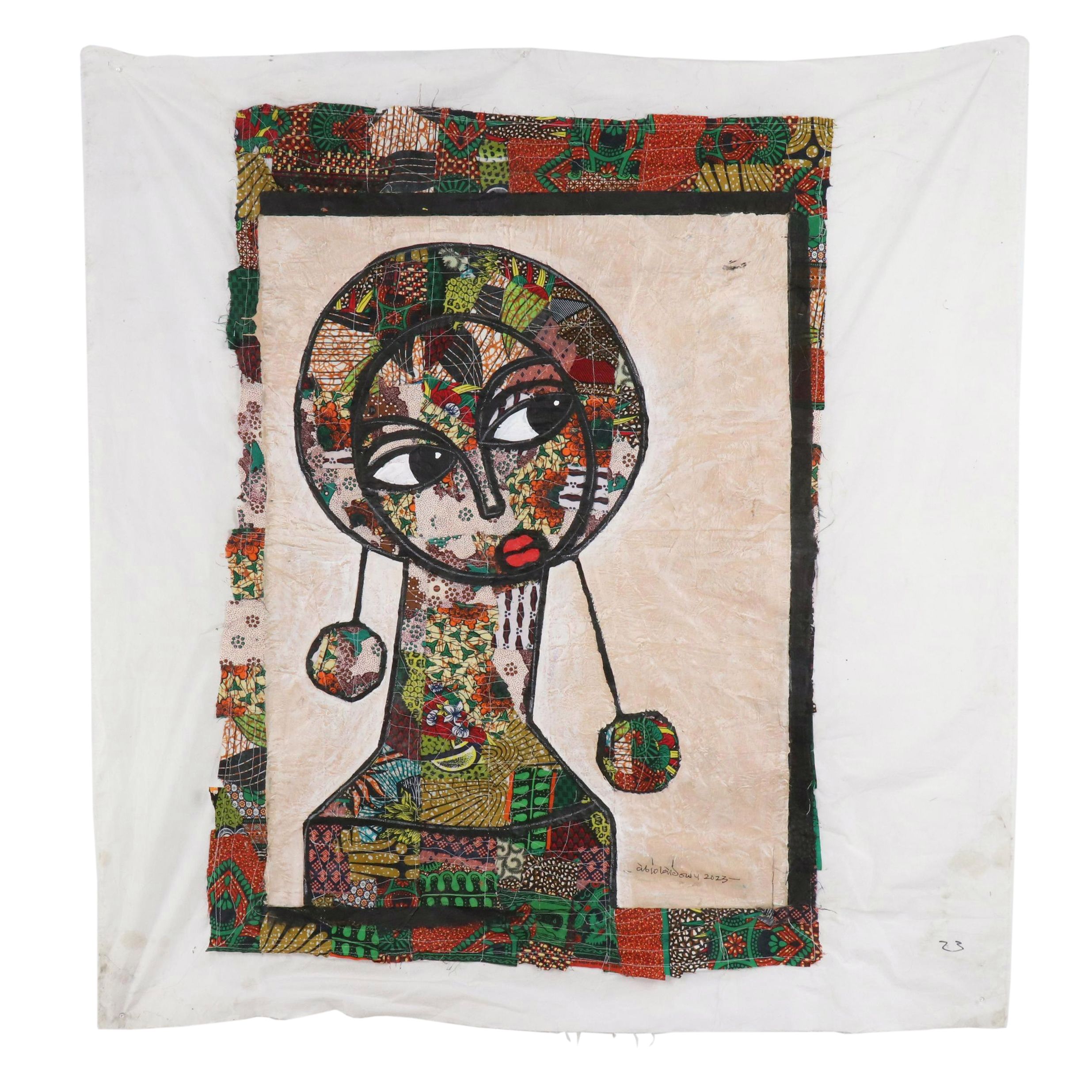 Abiola Idowu Stylized Collage Portrait "Blessings Within," 2023