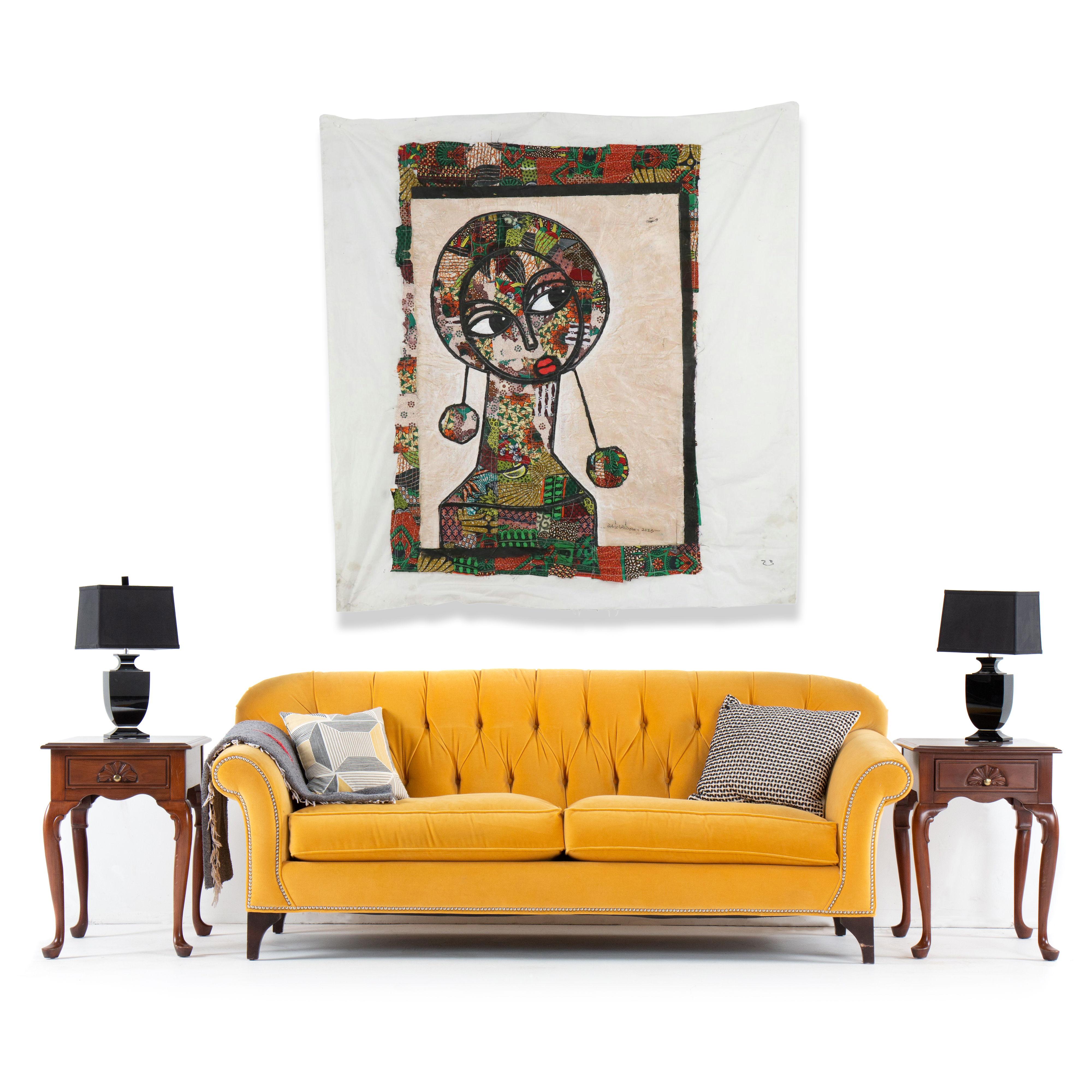 Abiola Idowu Stylized Collage Portrait "Blessings Within," 2023