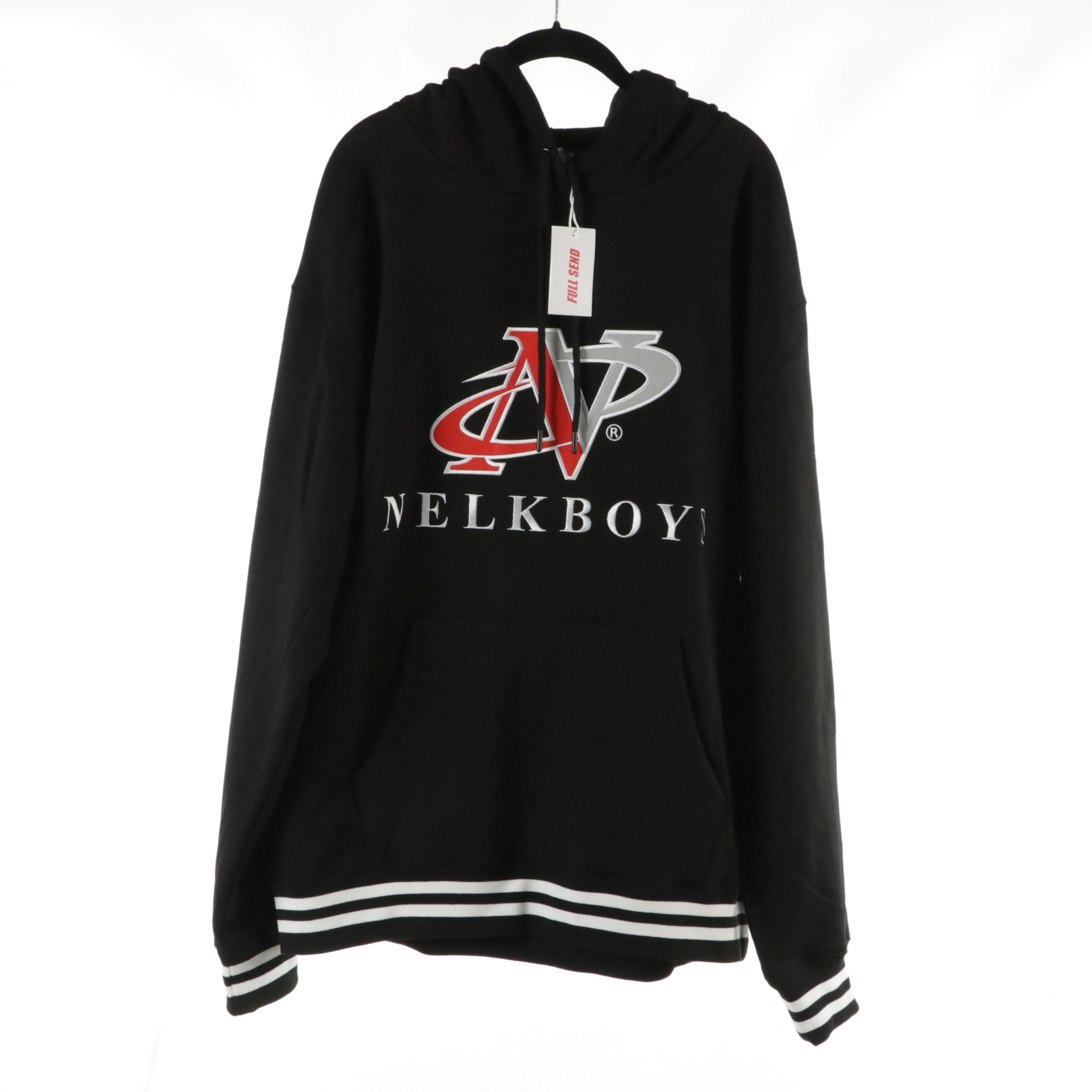 Men's Essentials Gray Jogger Sweatpants with Full Send "Nelk Boys" Sweatshirts