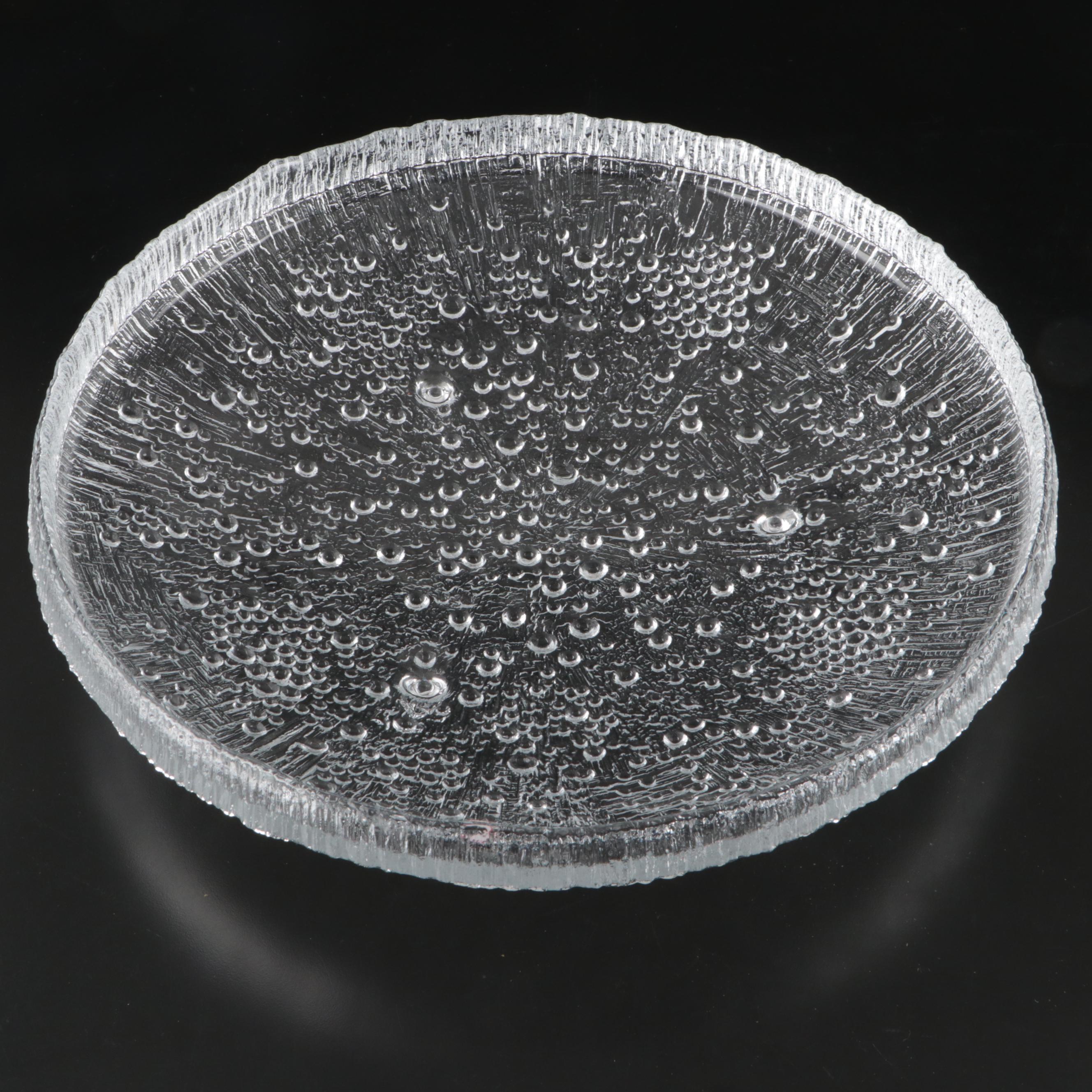 Tapio Wirkkala for Littala "Ultima Thule" Finnish Art Glass Centerpiece Bowl