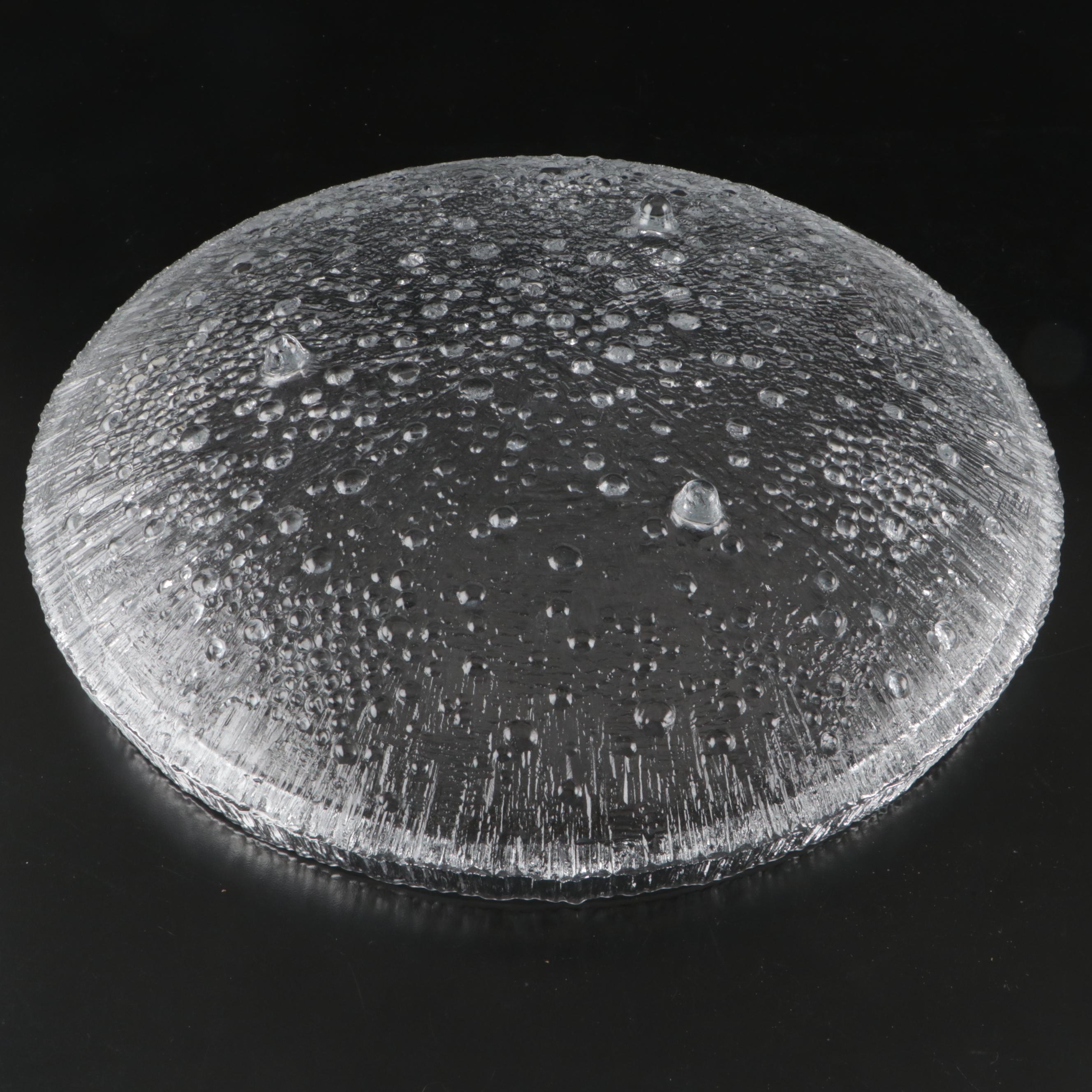 Tapio Wirkkala for Littala "Ultima Thule" Finnish Art Glass Centerpiece Bowl