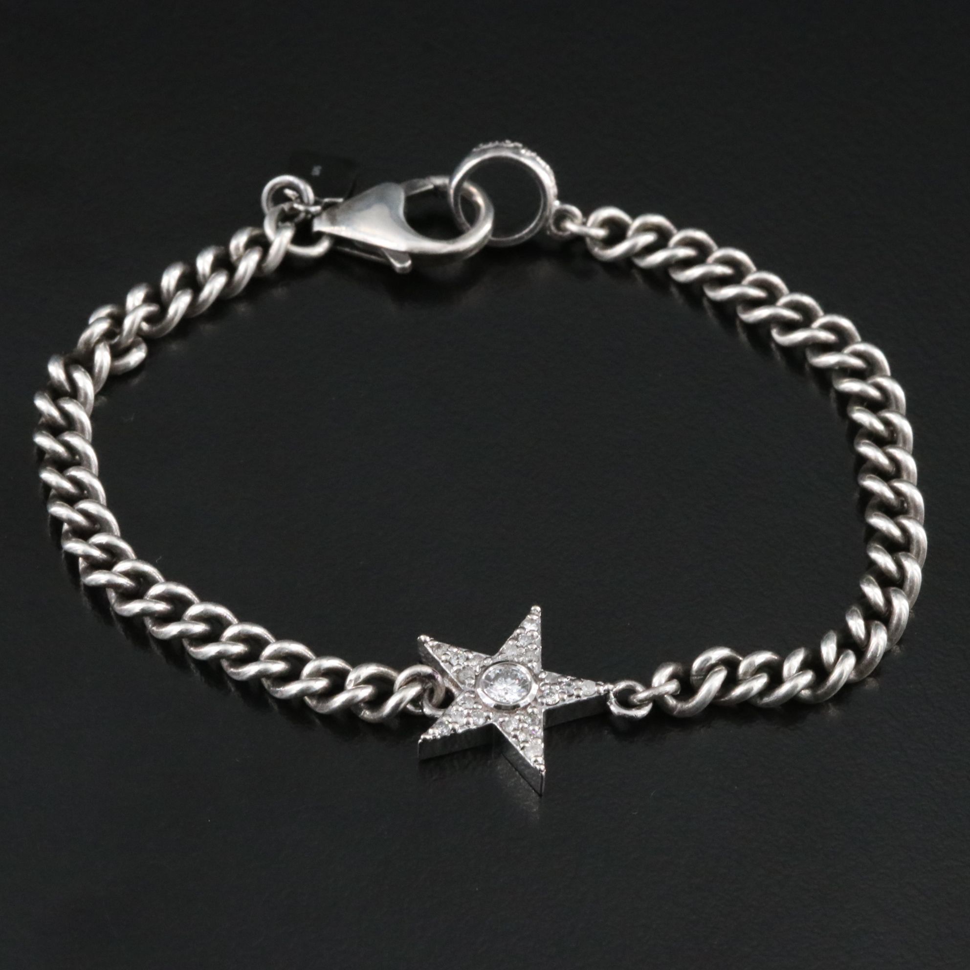 Sheryl Lowe Sterling 0.36 CTW Diamond Star Bracelet