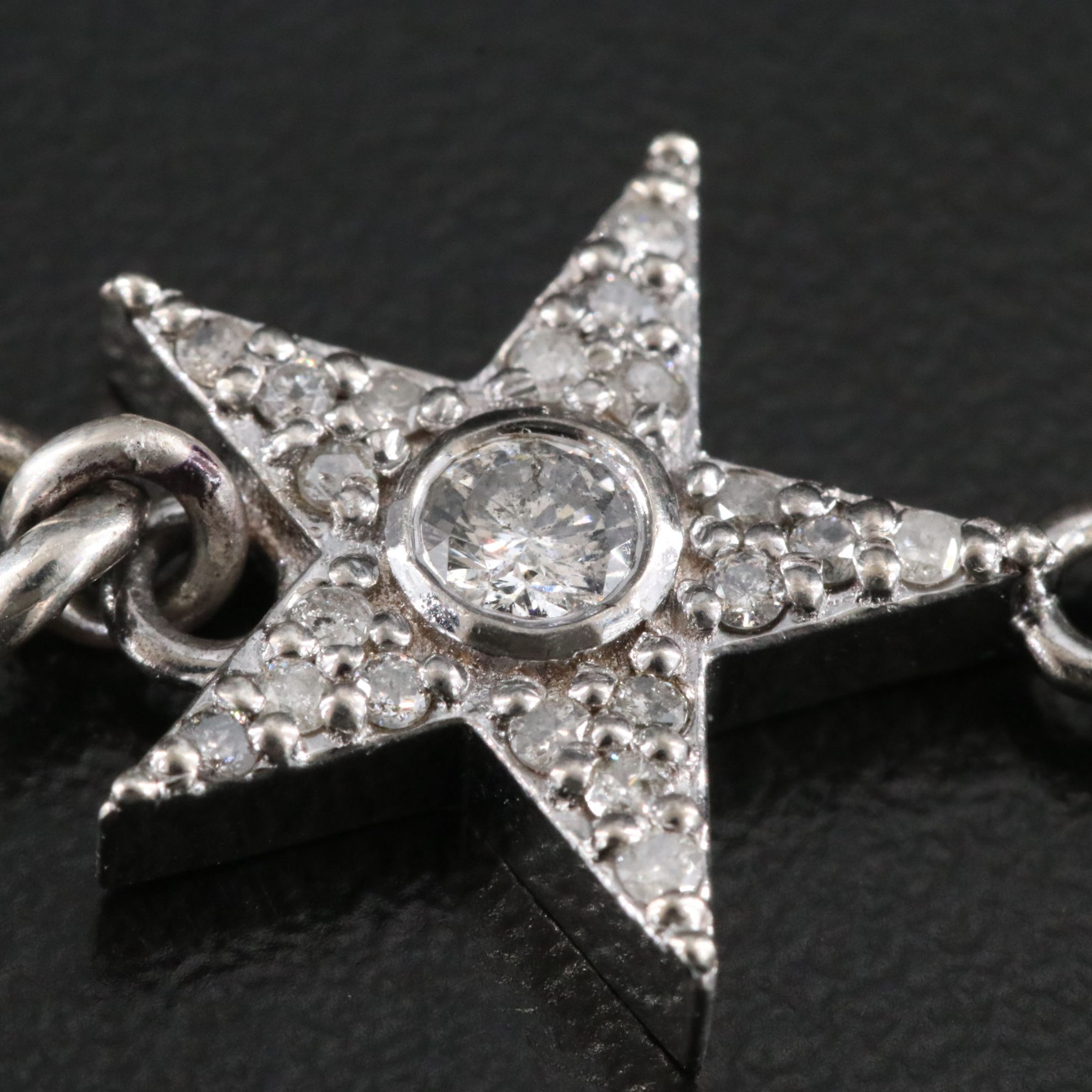 Sheryl Lowe Sterling 0.36 CTW Diamond Star Bracelet