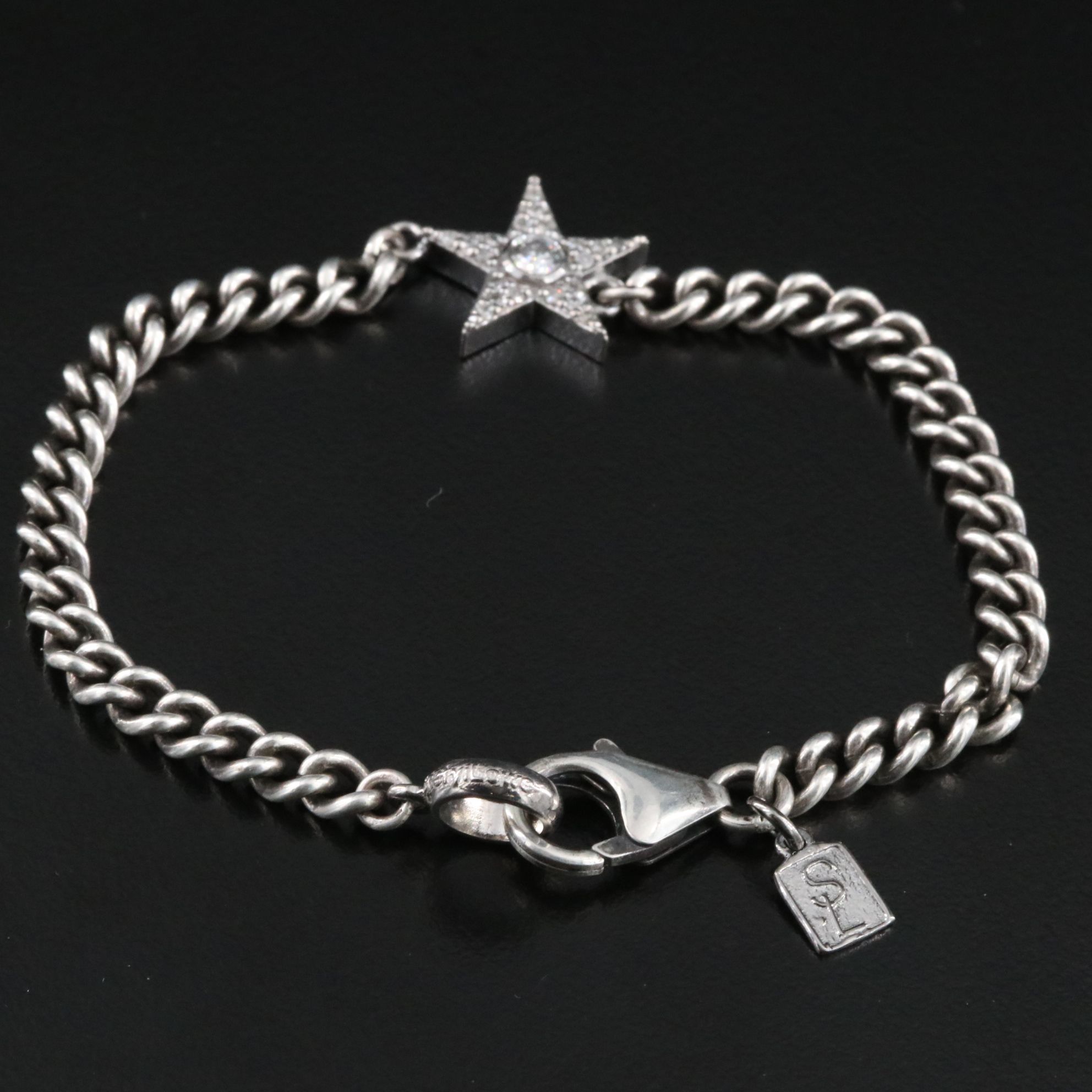 Sheryl Lowe Sterling 0.36 CTW Diamond Star Bracelet