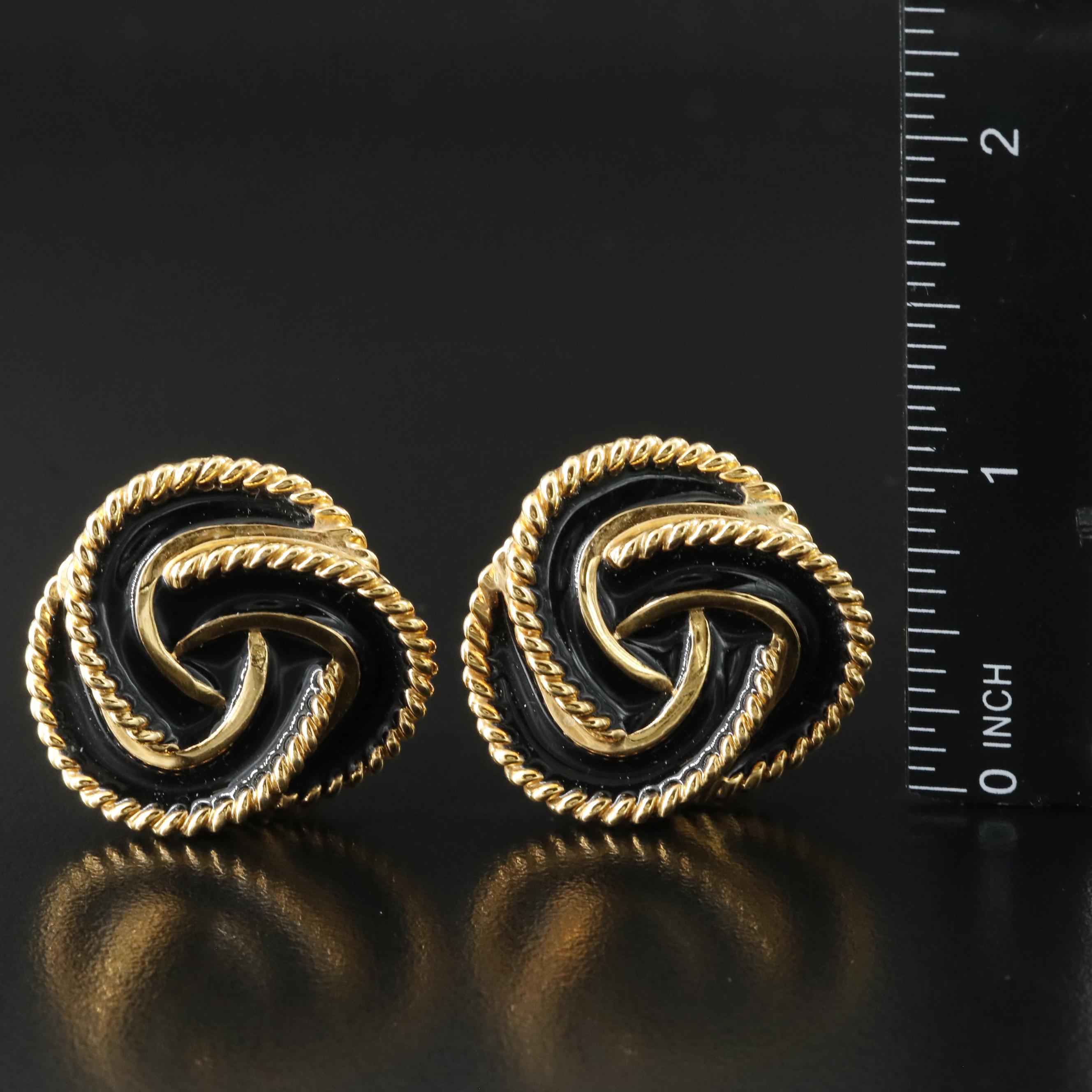 St. John Enamel Knot Earrings