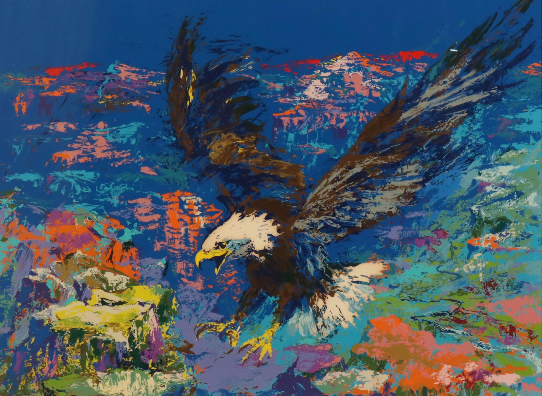 LeRoy Neiman Serigraph "American Bald Eagle"