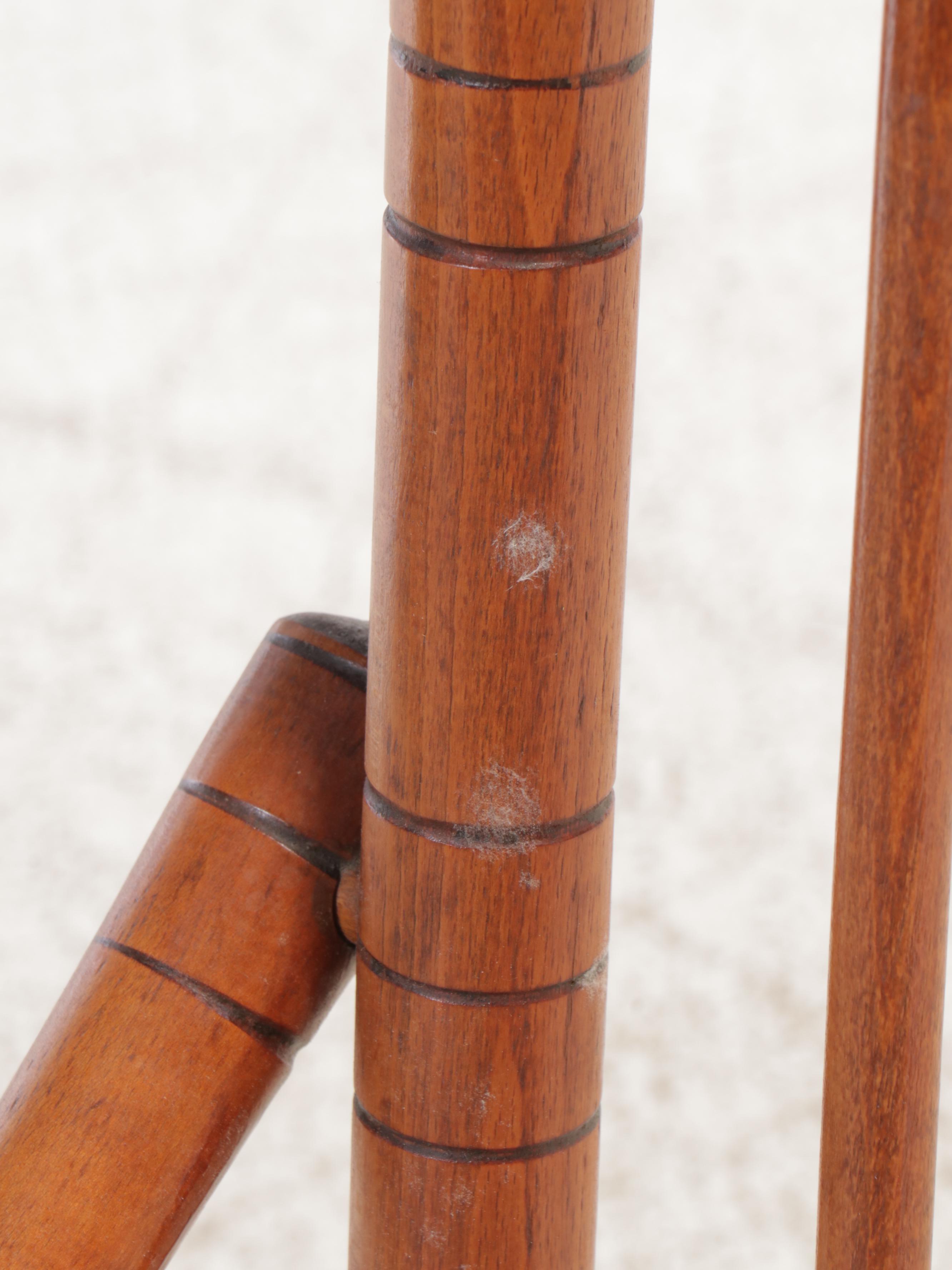 Hunzinger Style Walnut Rocking Chair, Early 20th Century