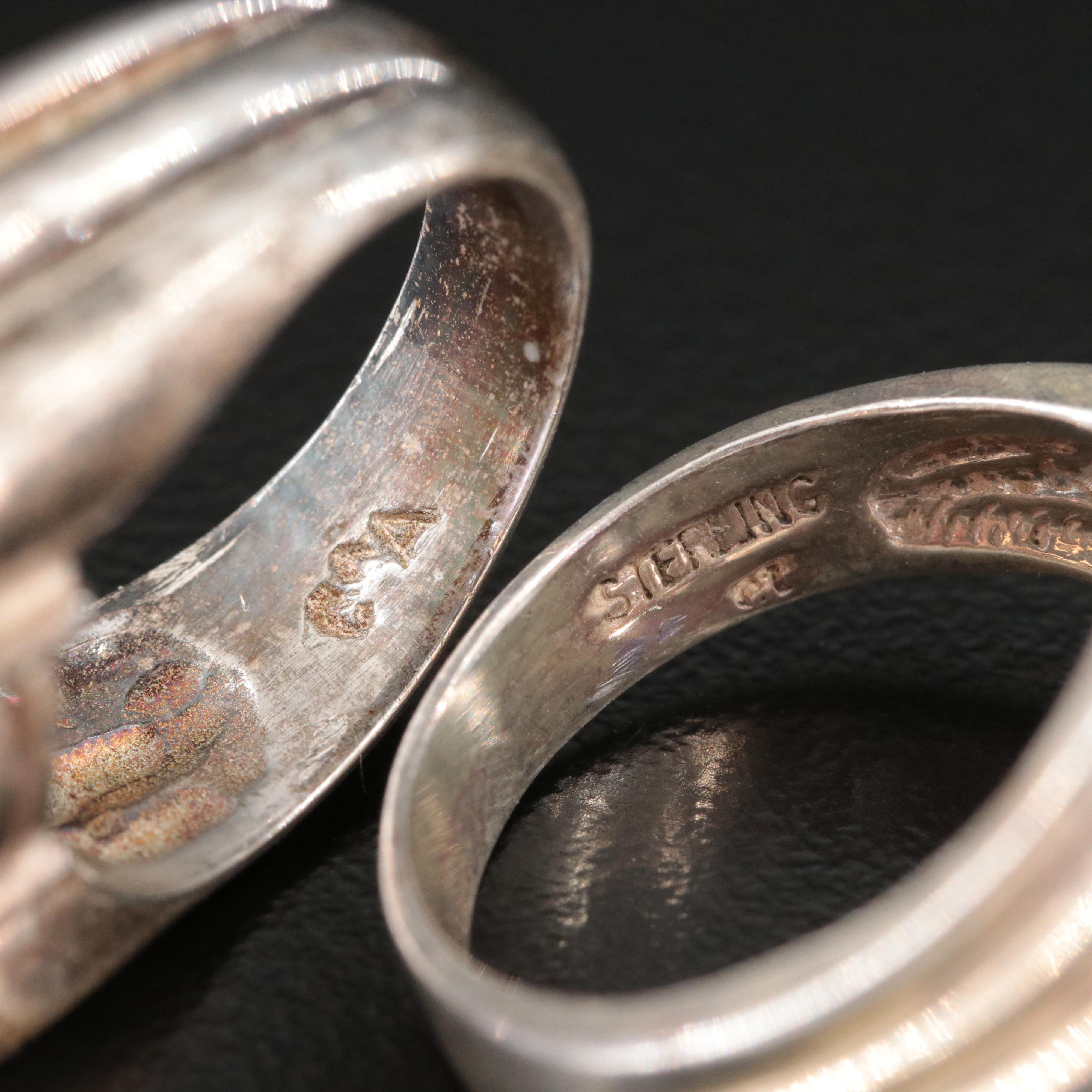 Sterling Amethyst and White Topaz Ring Selection