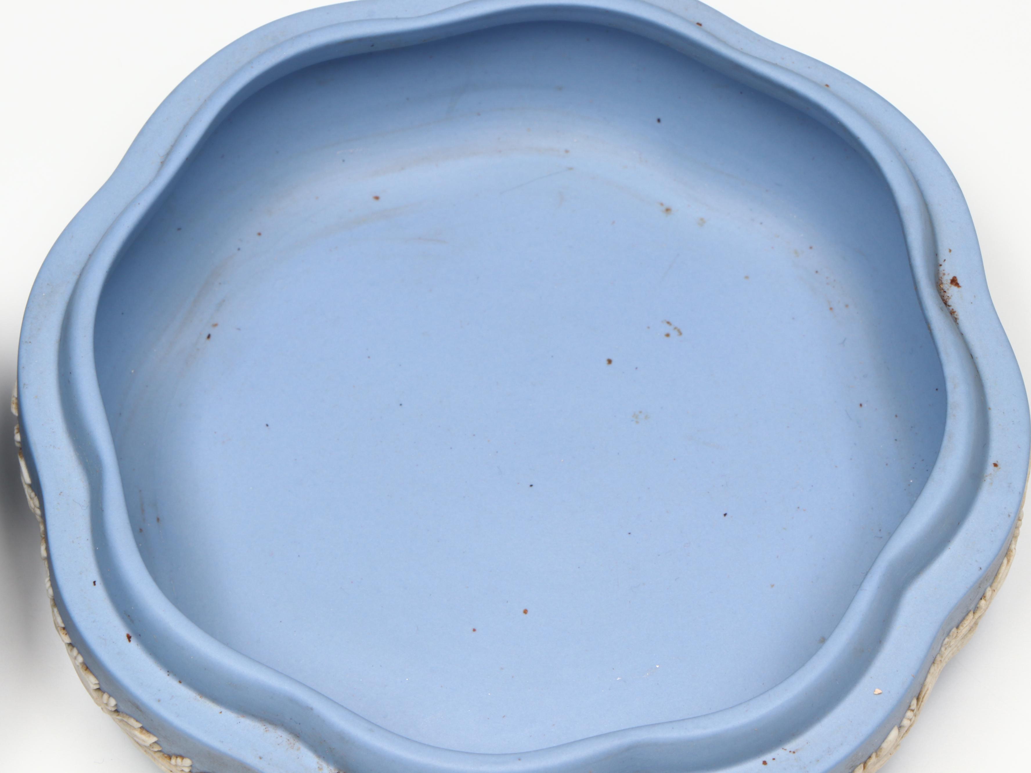 Wedgwood Pale Blue Jasperware Commemorative Duke of Edinburgh Box, 1953