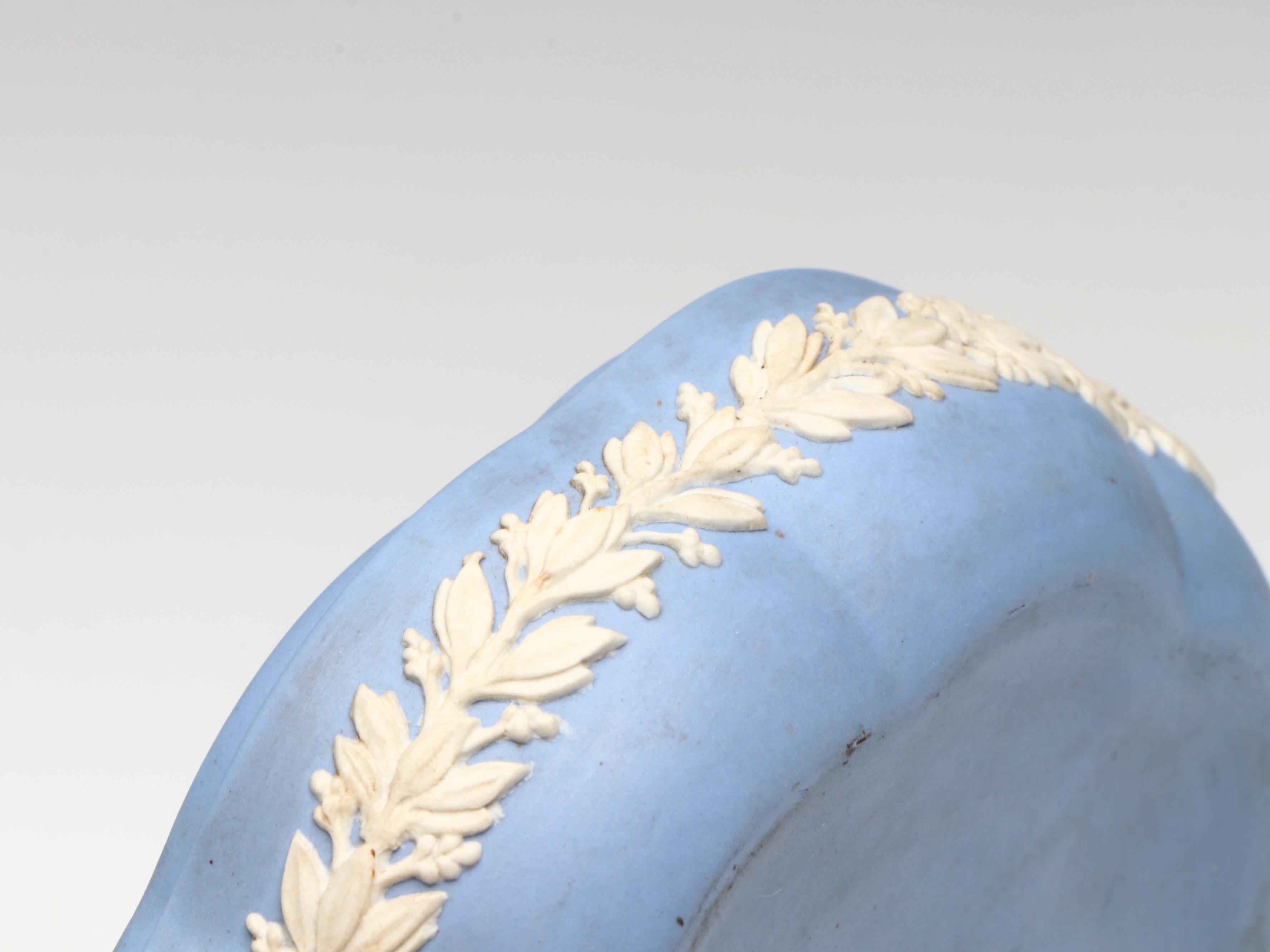 Wedgwood Pale Blue Jasperware Commemorative Duke of Edinburgh Box, 1953