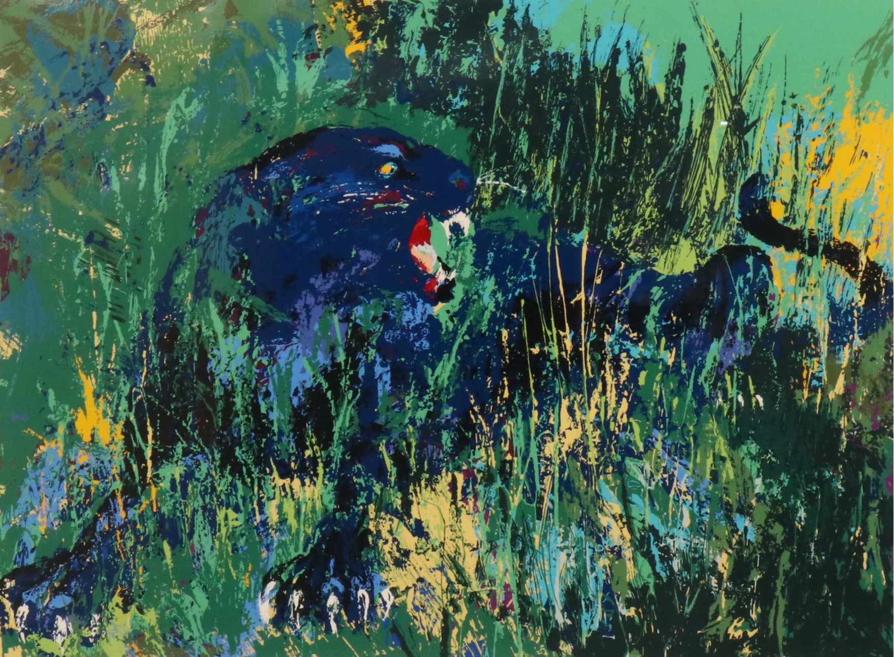 LeRoy Neiman Serigraph "Black Panther"