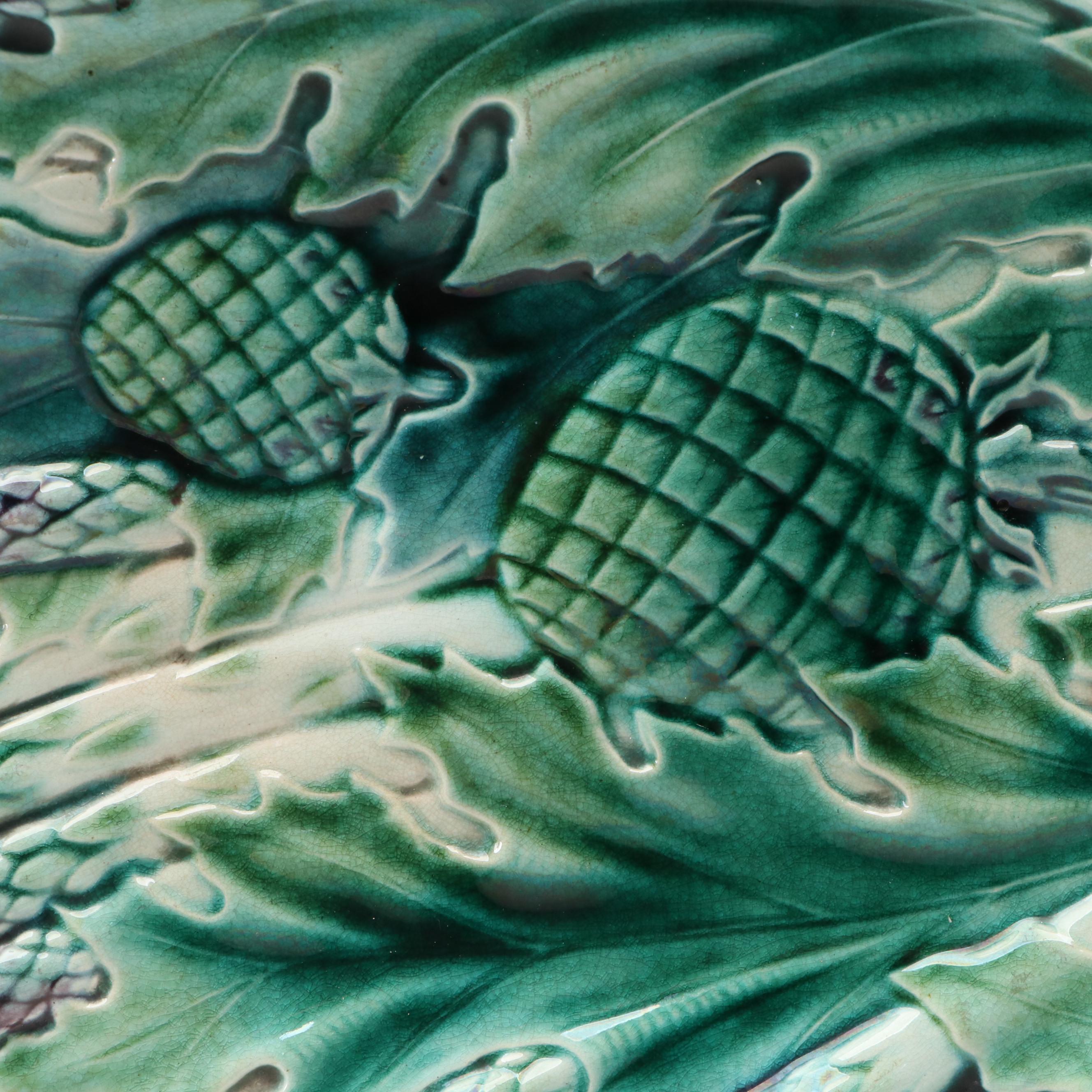 Tin-Glazed Ceramic Asparagus Serving Dishes