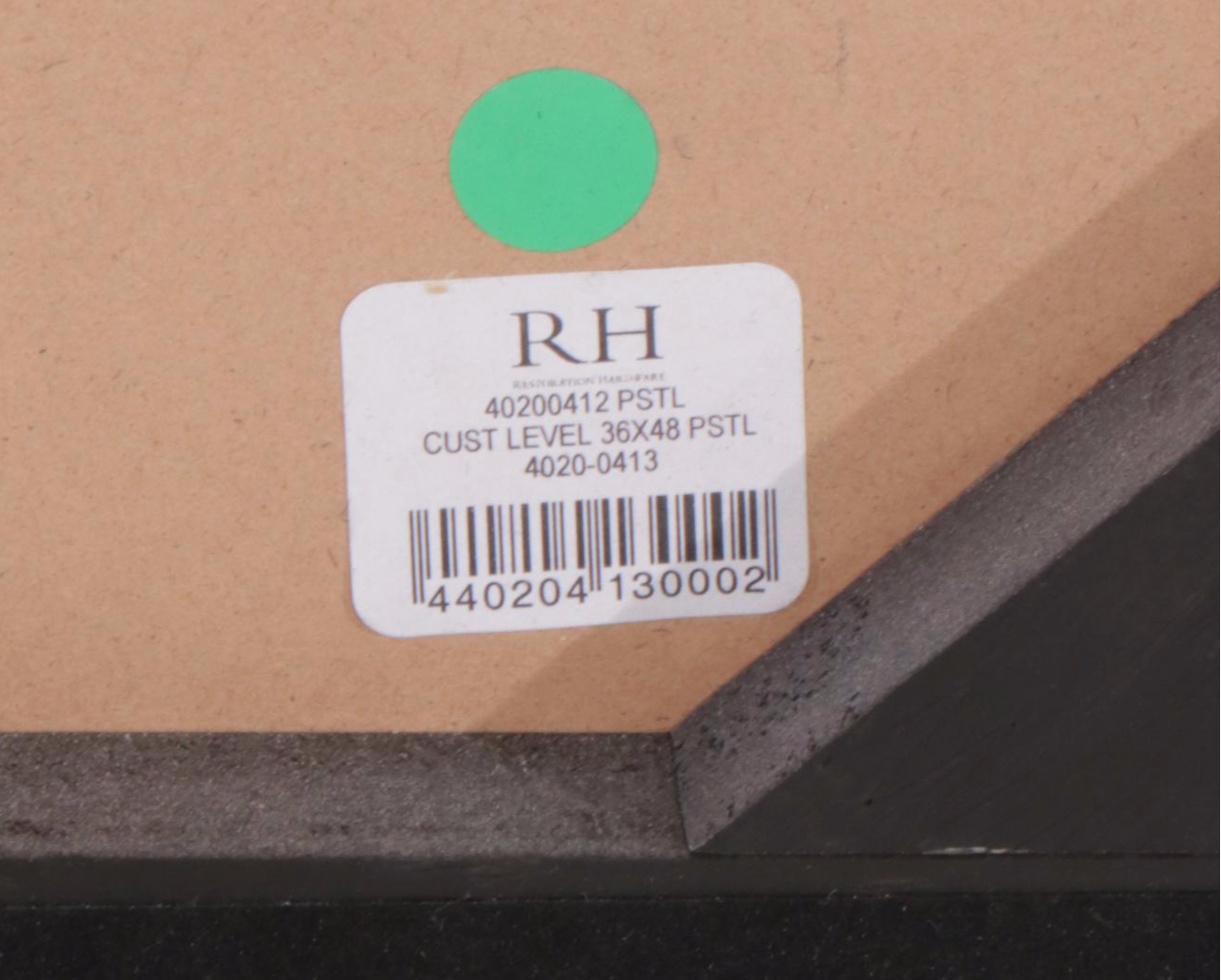 Restoration Hardware Blackened  Metal Frame Wall Mirror