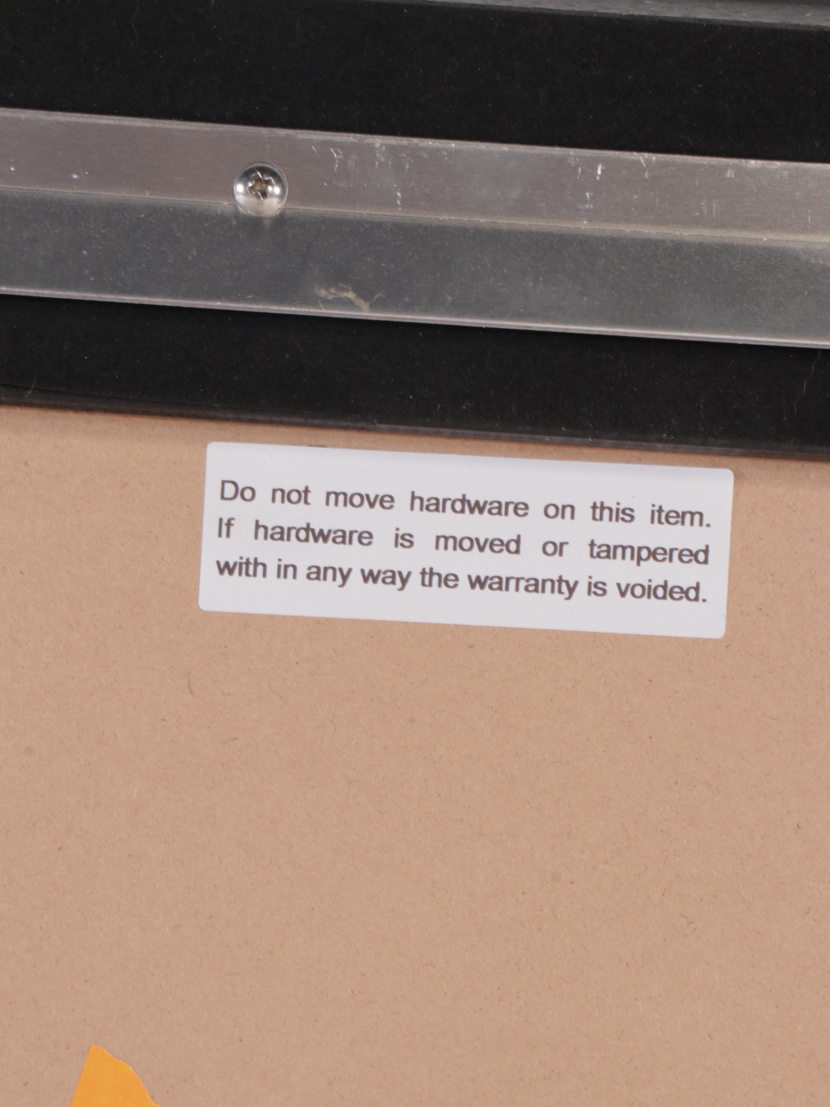 Restoration Hardware Blackened  Metal Frame Wall Mirror