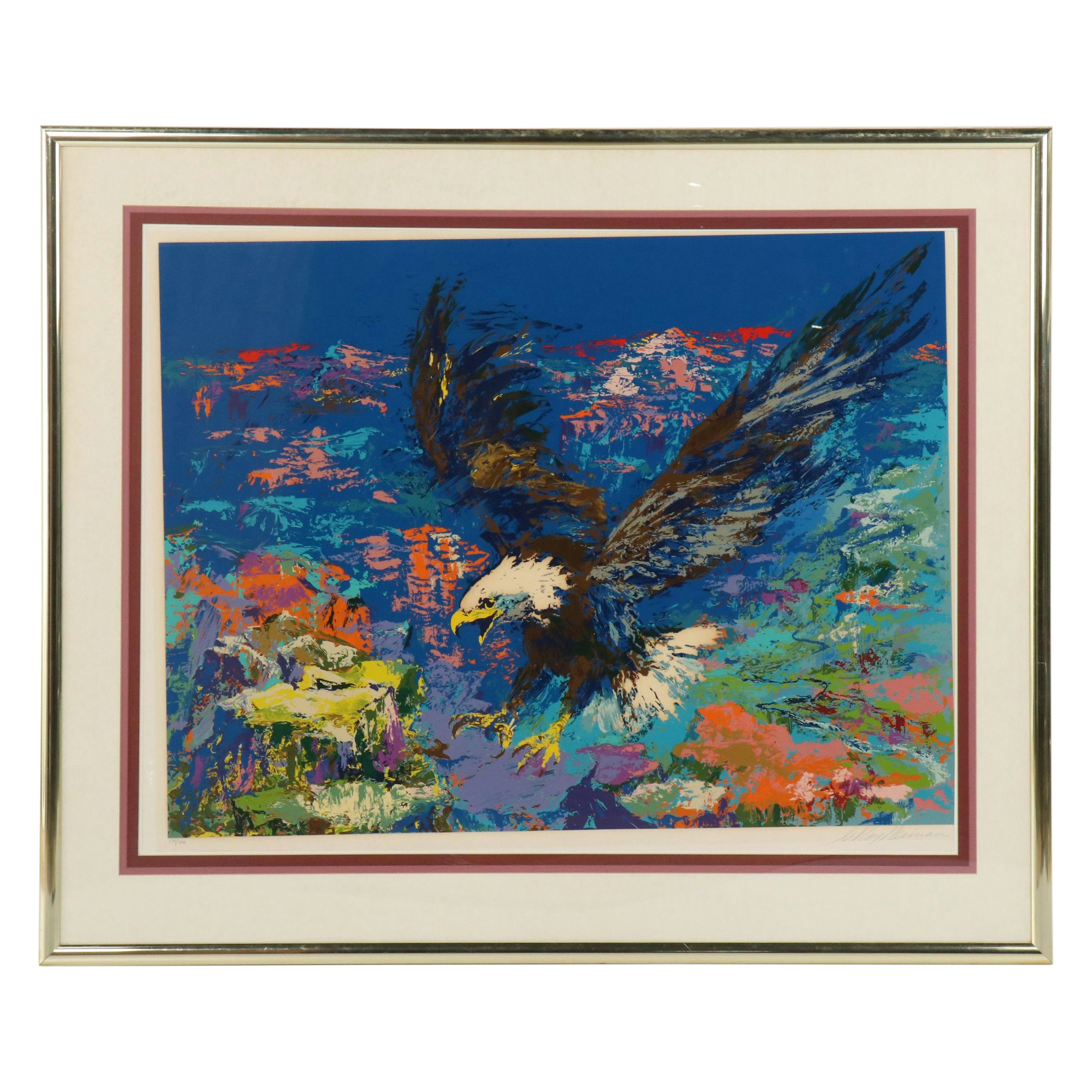 LeRoy Neiman Serigraph "American Bald Eagle"