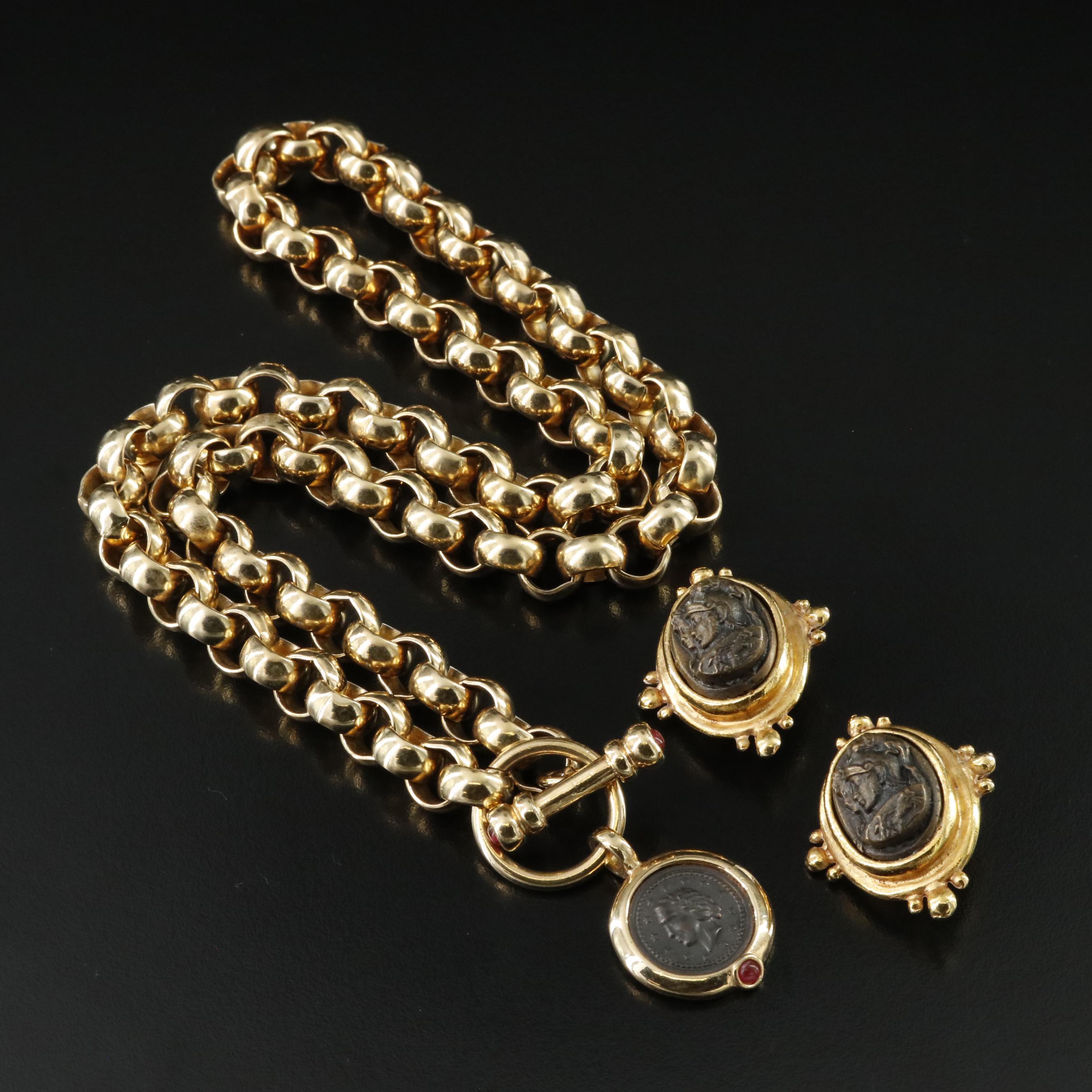 Greco-Roman Necklace and Earrings