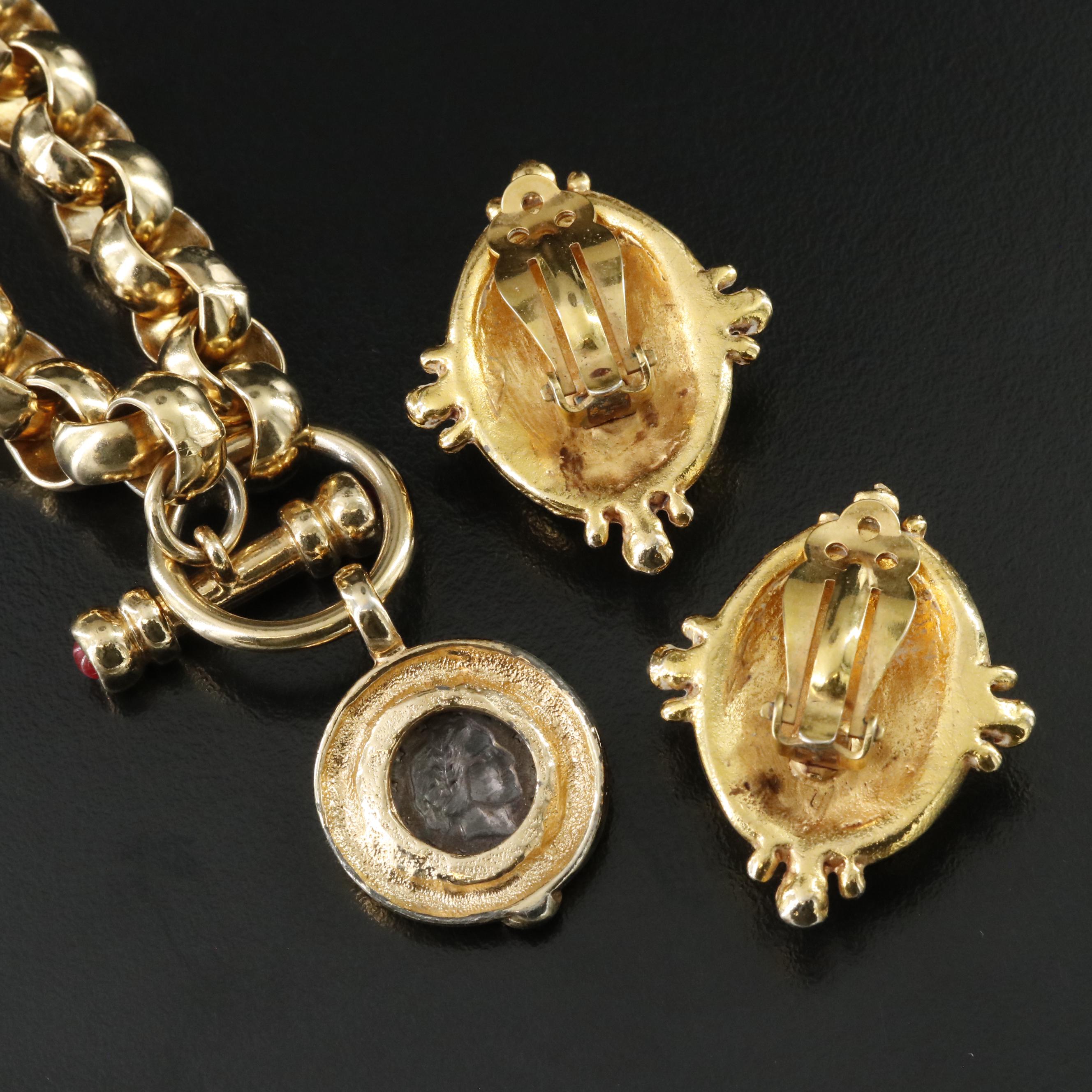 Greco-Roman Necklace and Earrings