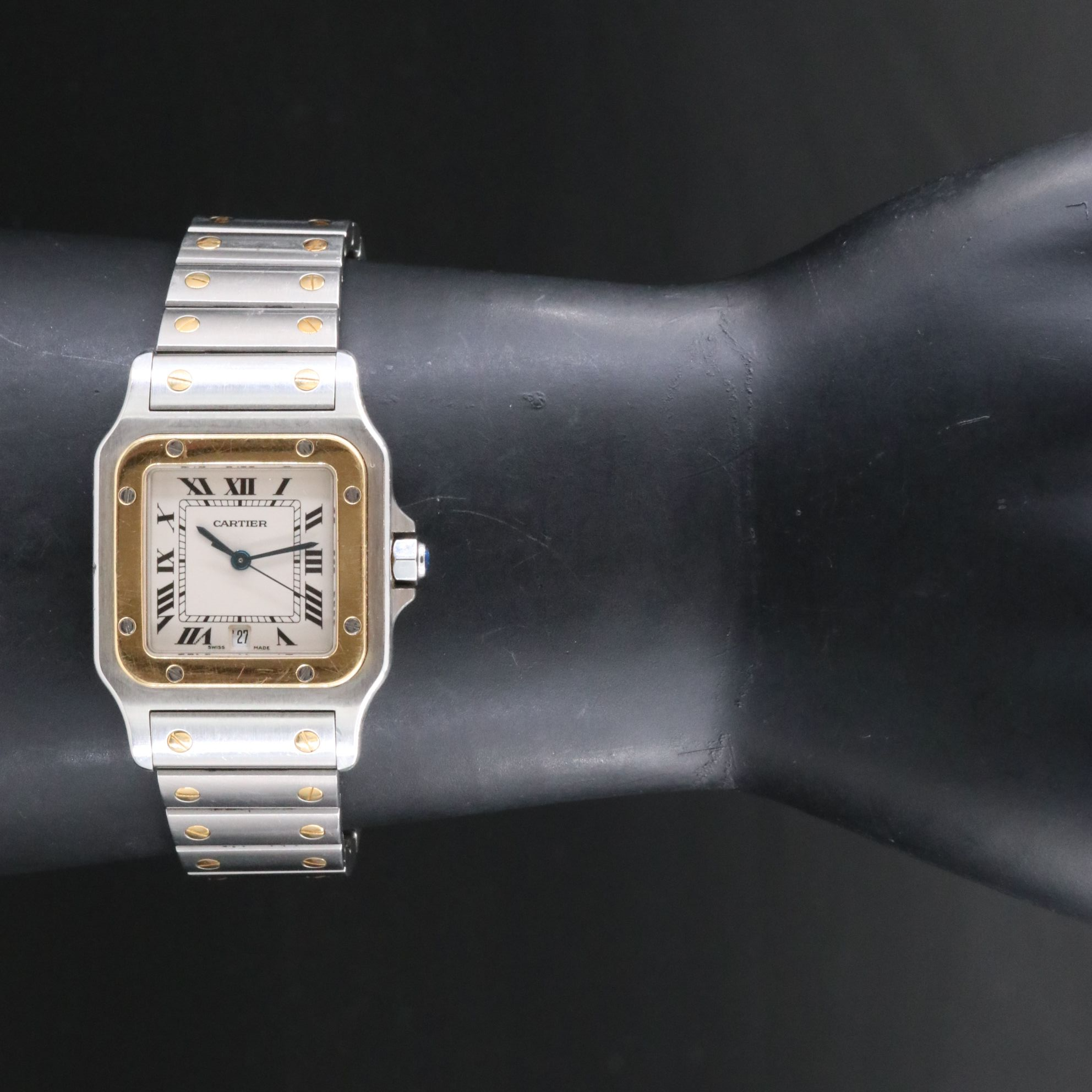 Cartier Santos 18K & Steel Watch