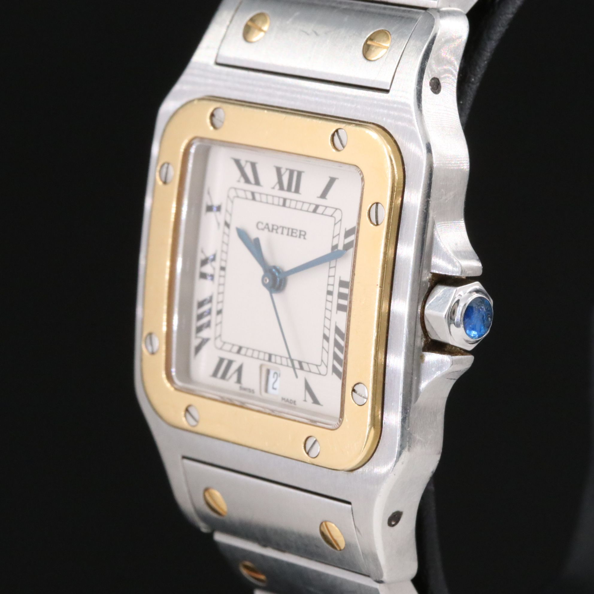 Cartier Santos 18K & Steel Watch