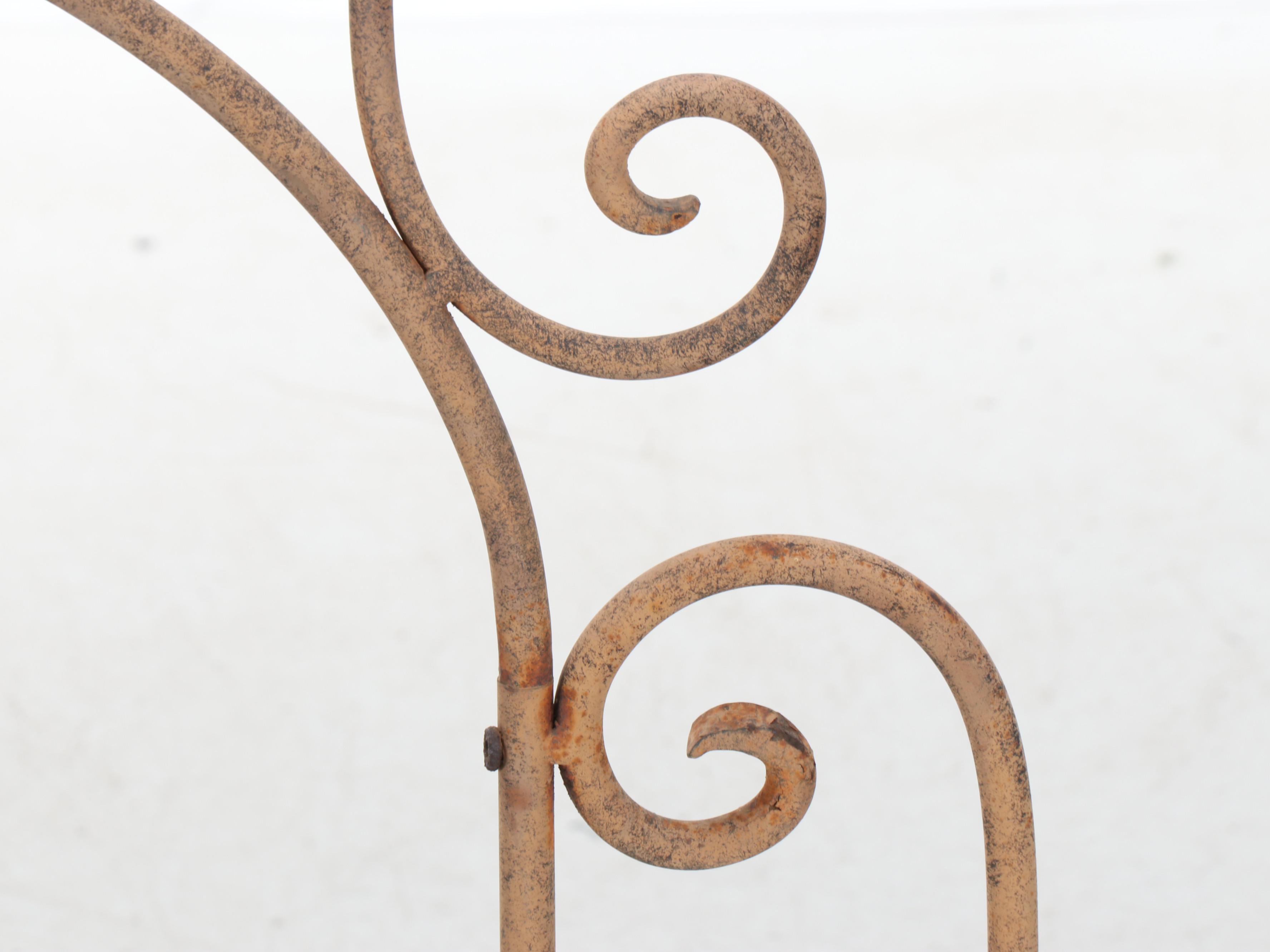 Scrolled Metal Plant Stand