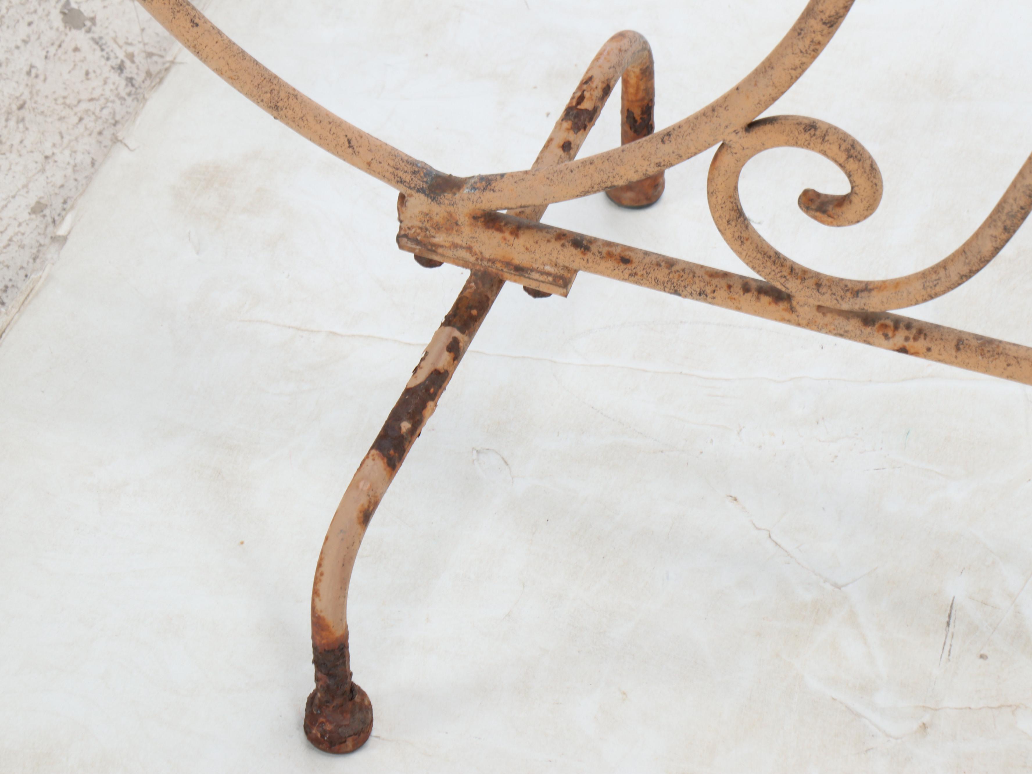 Scrolled Metal Plant Stand