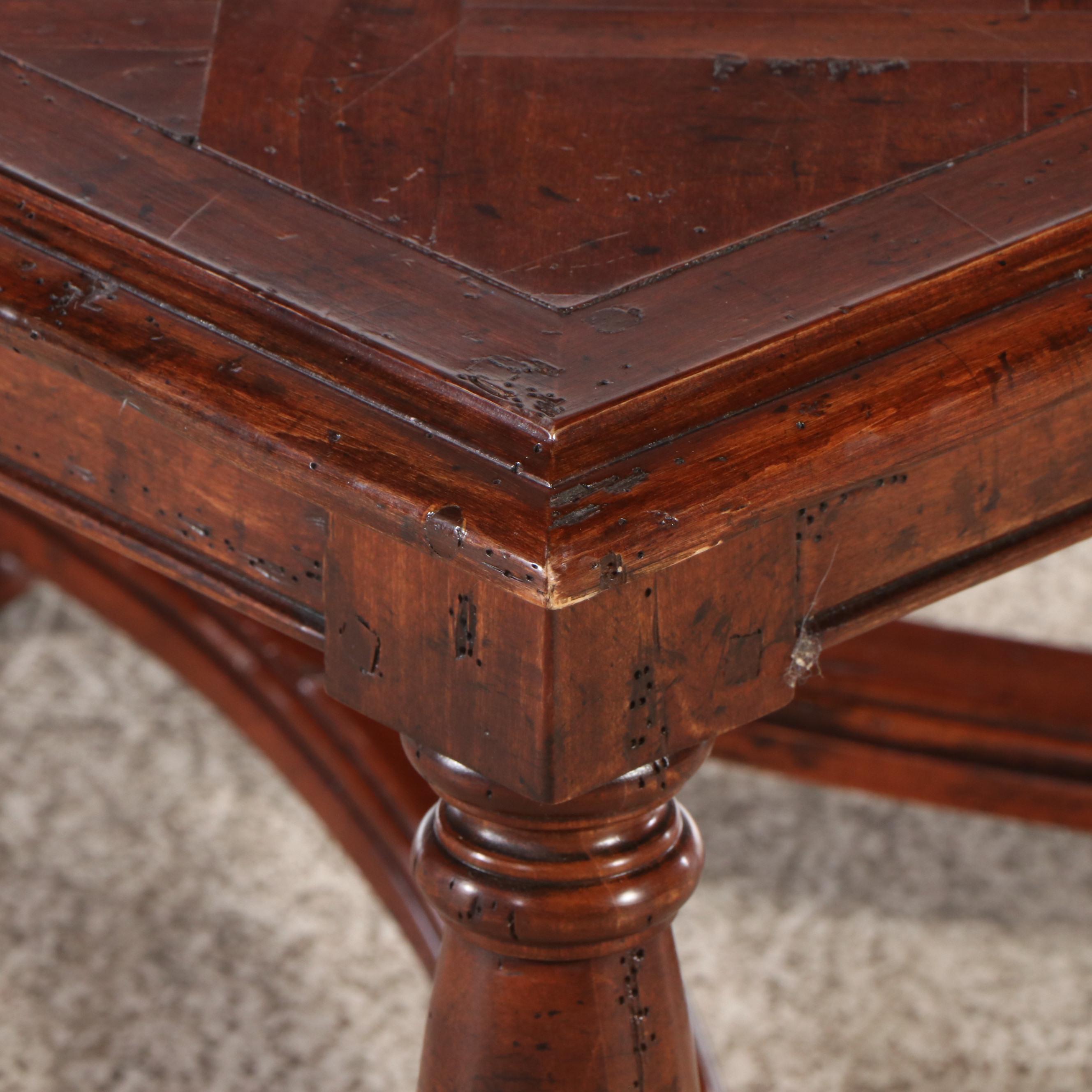 William and Mary Style Mahogany Coffee Table