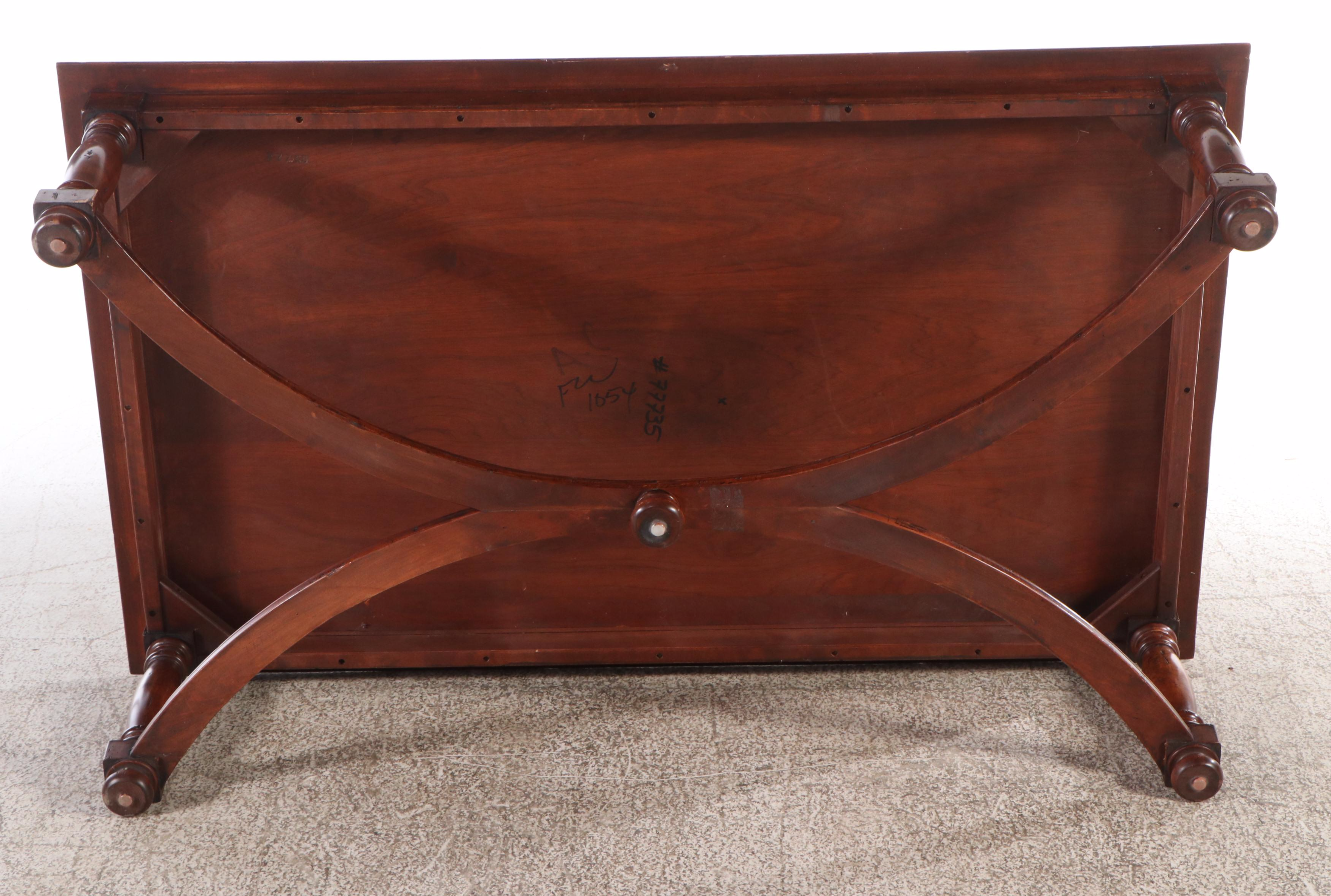 William and Mary Style Mahogany Coffee Table