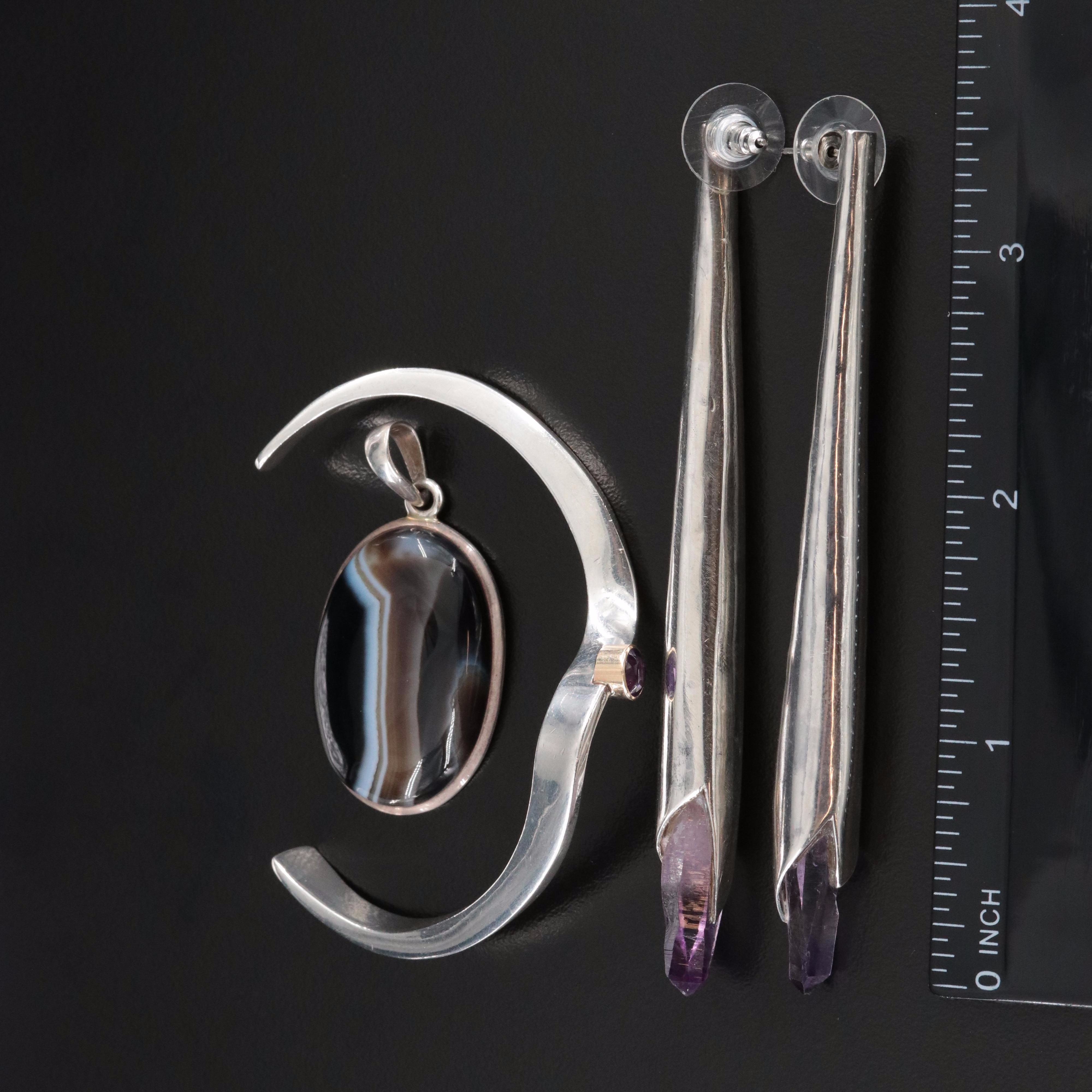 Modern Sterling Jewelry Collection with 14K Accent