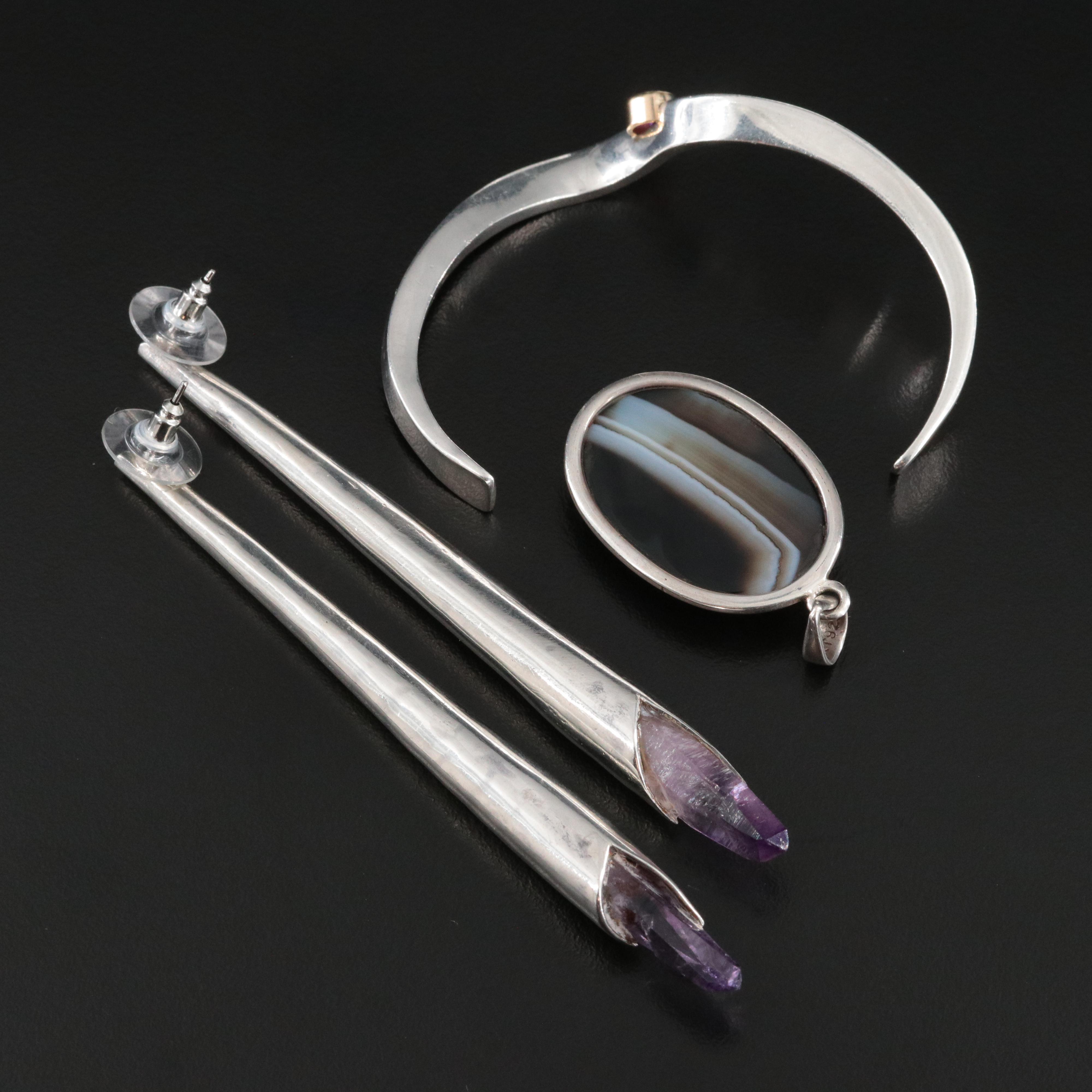 Modern Sterling Jewelry Collection with 14K Accent