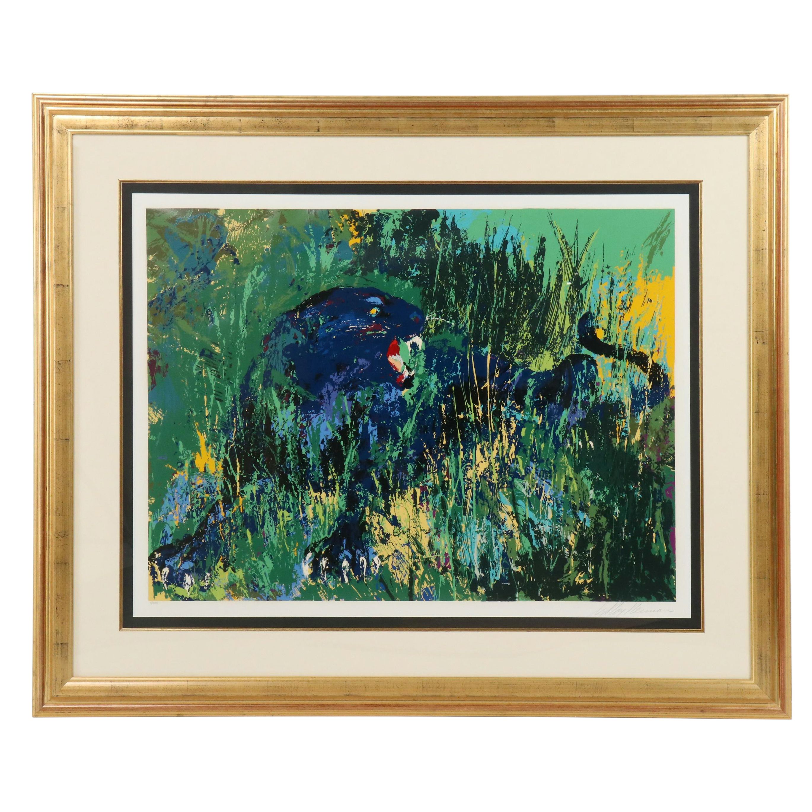 LeRoy Neiman Serigraph "Black Panther"
