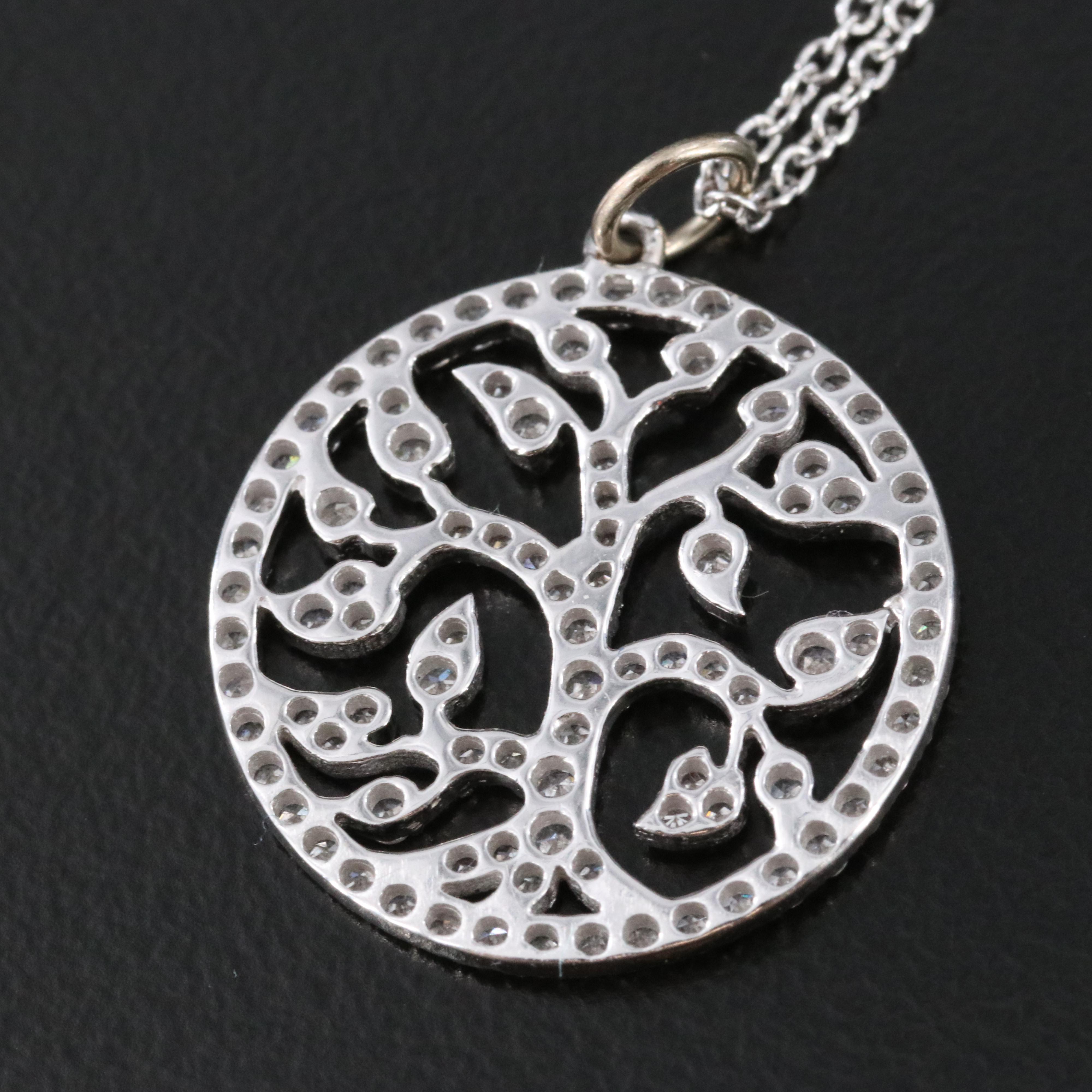 14K 0.50 CTW Diamond Tree of Life Pendant Necklace