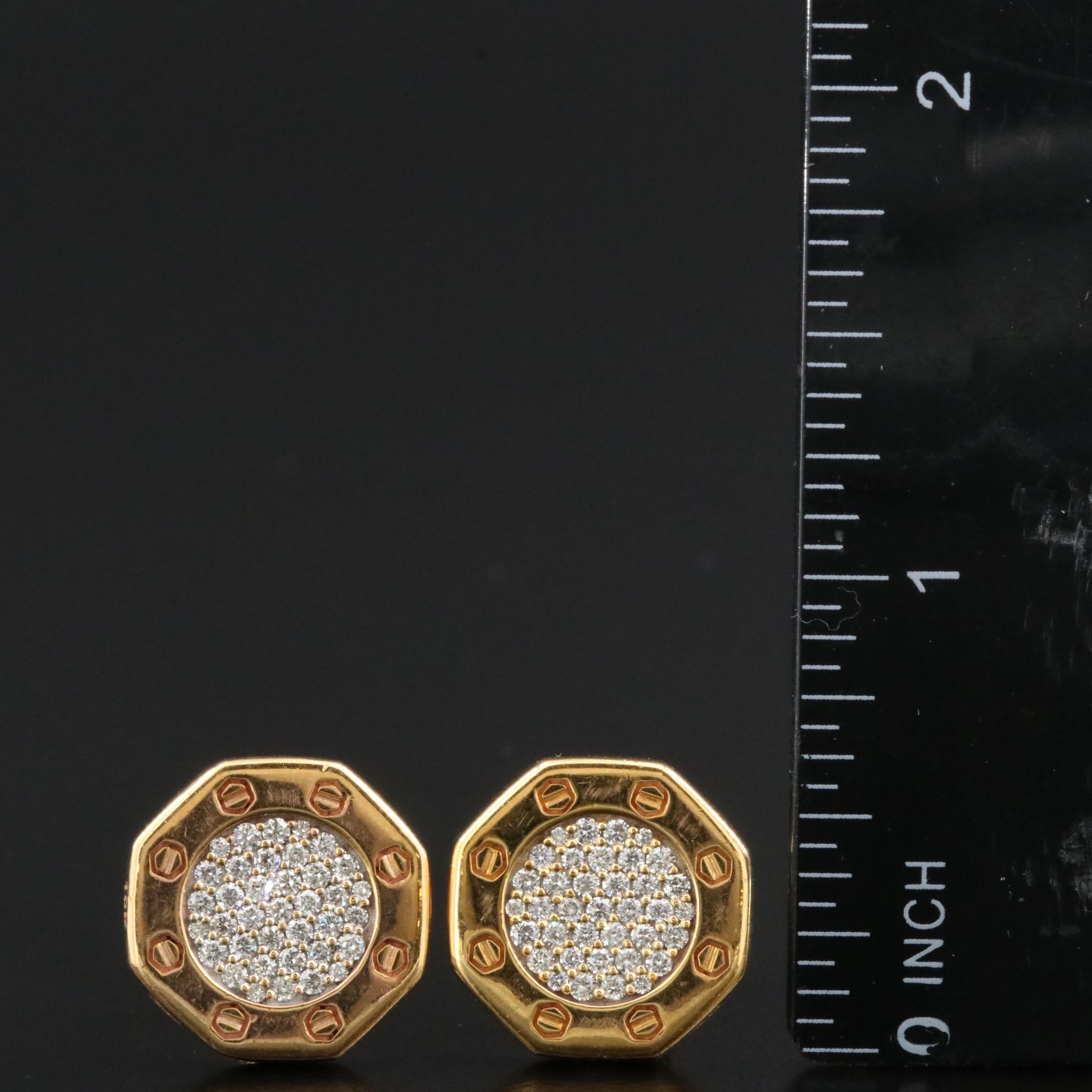 The Ice Champ 10K CTW Diamond Cufflinks