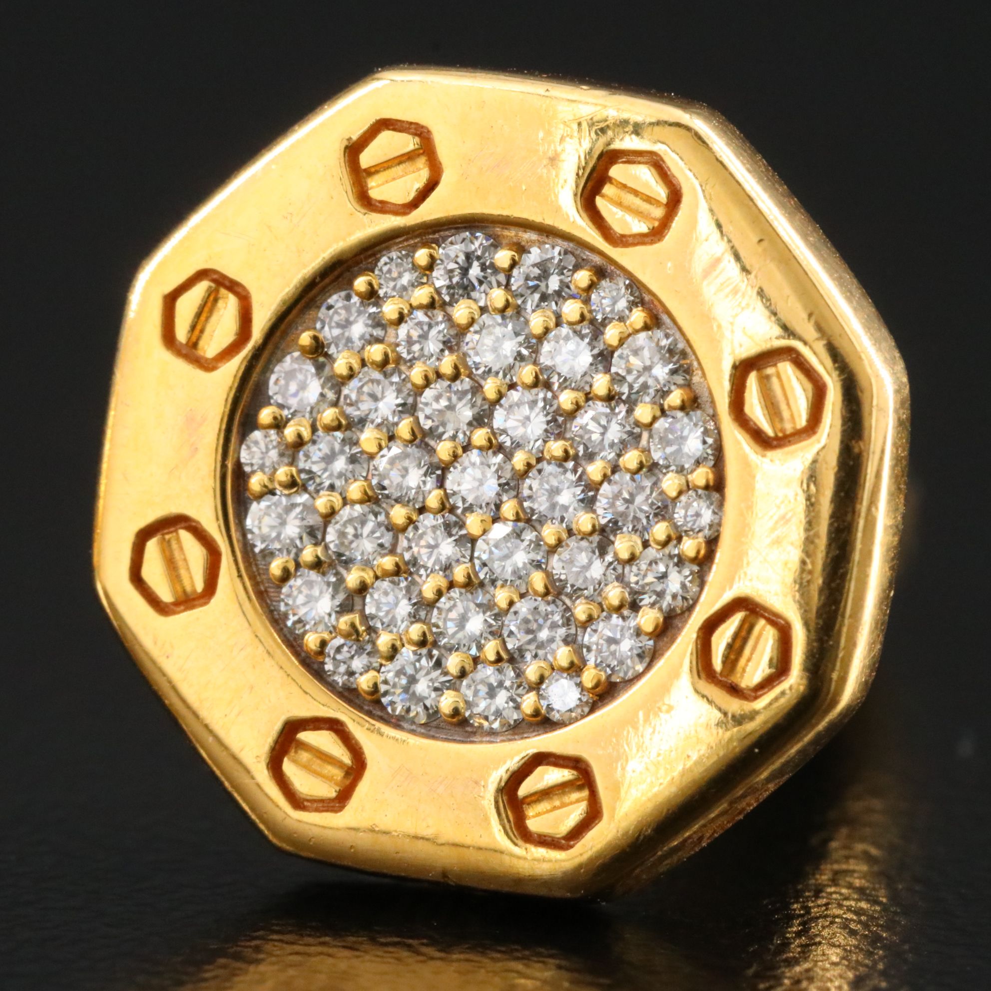 The Ice Champ 10K CTW Diamond Cufflinks