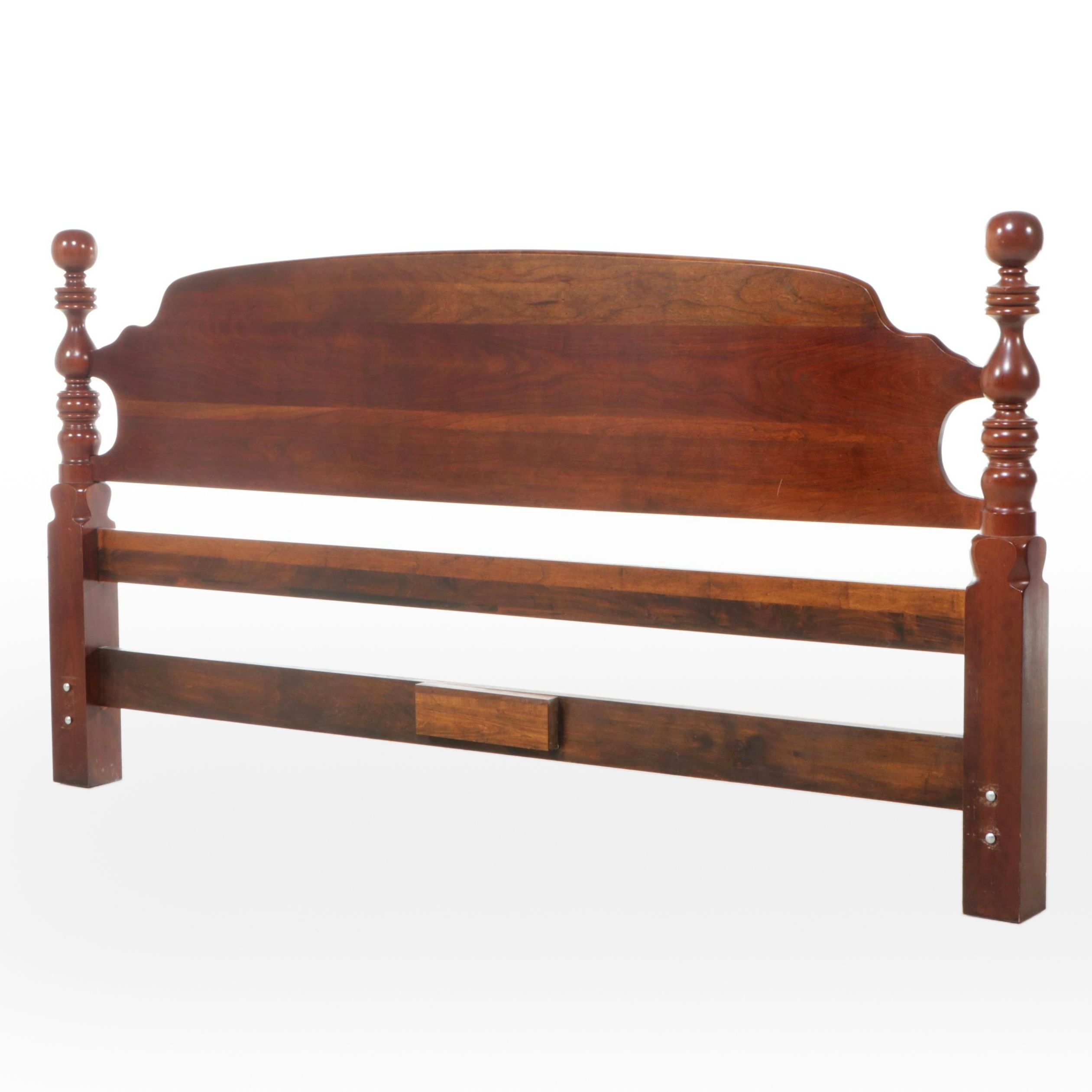 Federal Style Cherry King Size Headboard, Late 20th Century