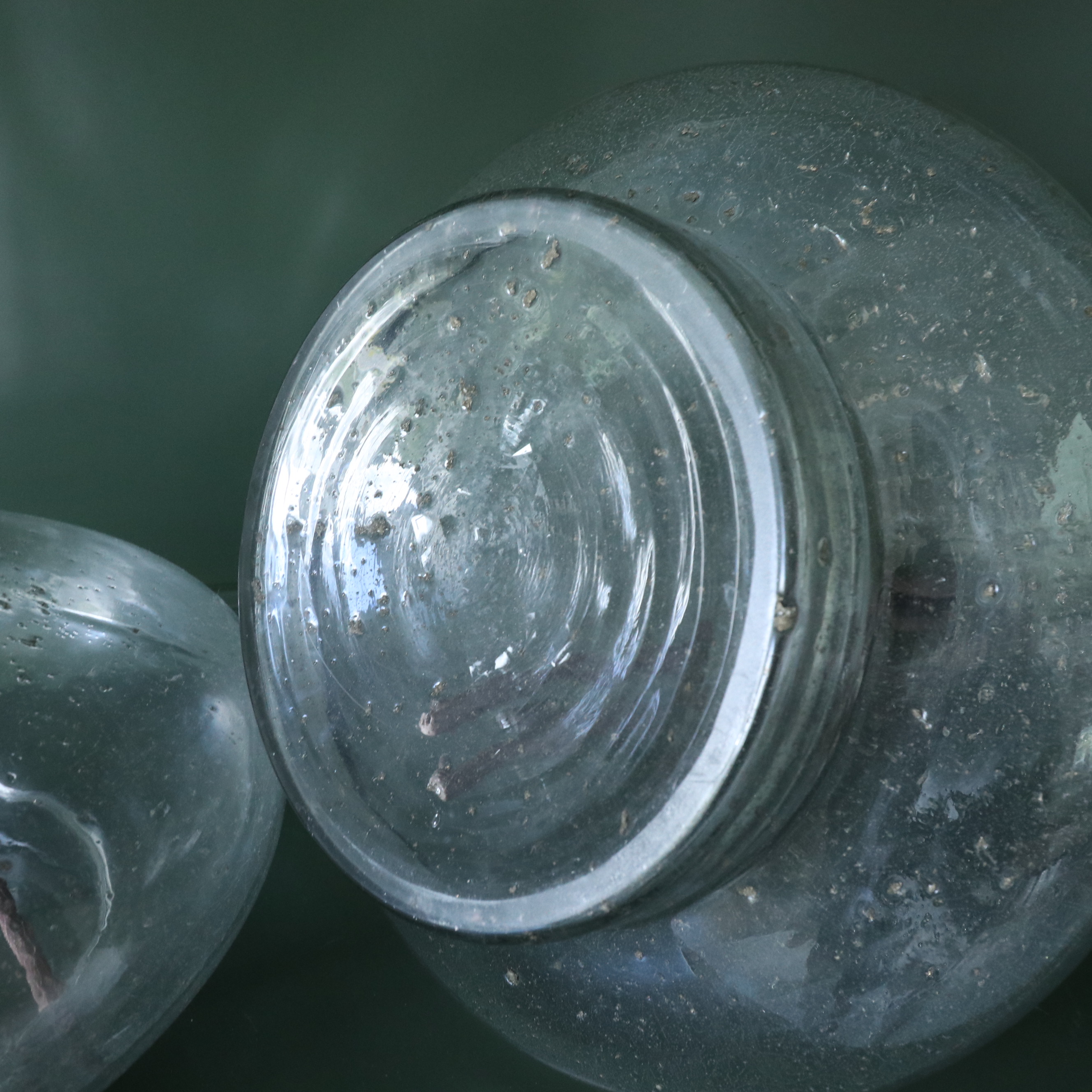 Livabliss Bubble Glass Vases with Faux Eucalyptus