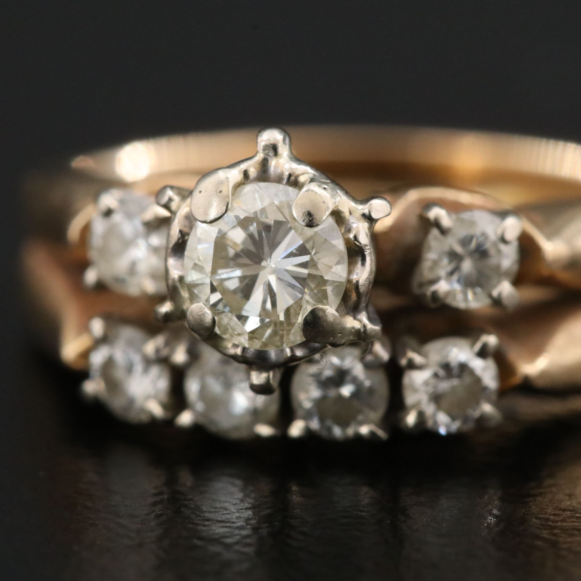 14K 0.60 CTW Diamond Ring Set