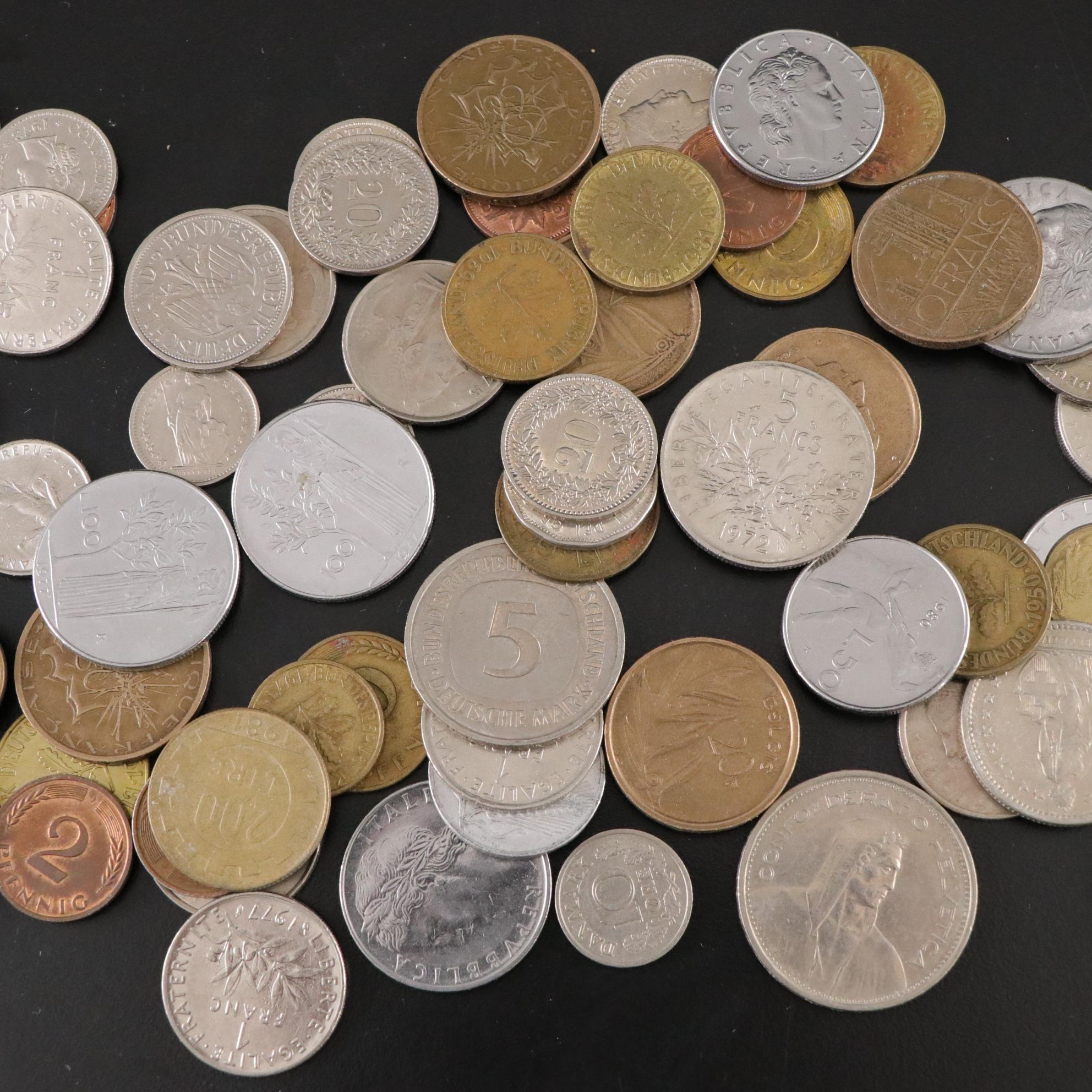 European Coins and Currency, Mid to Late 20th Century