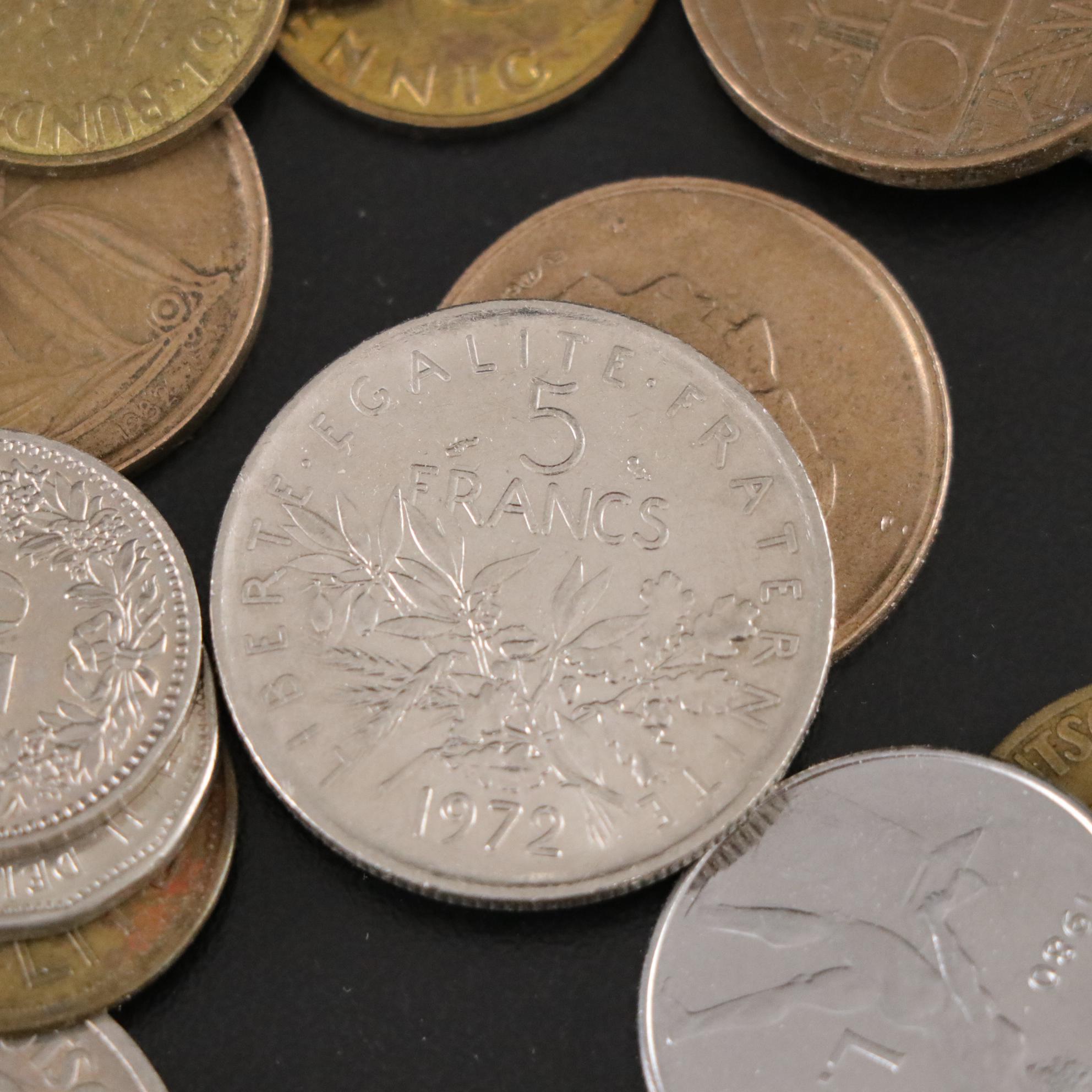 European Coins and Currency, Mid to Late 20th Century