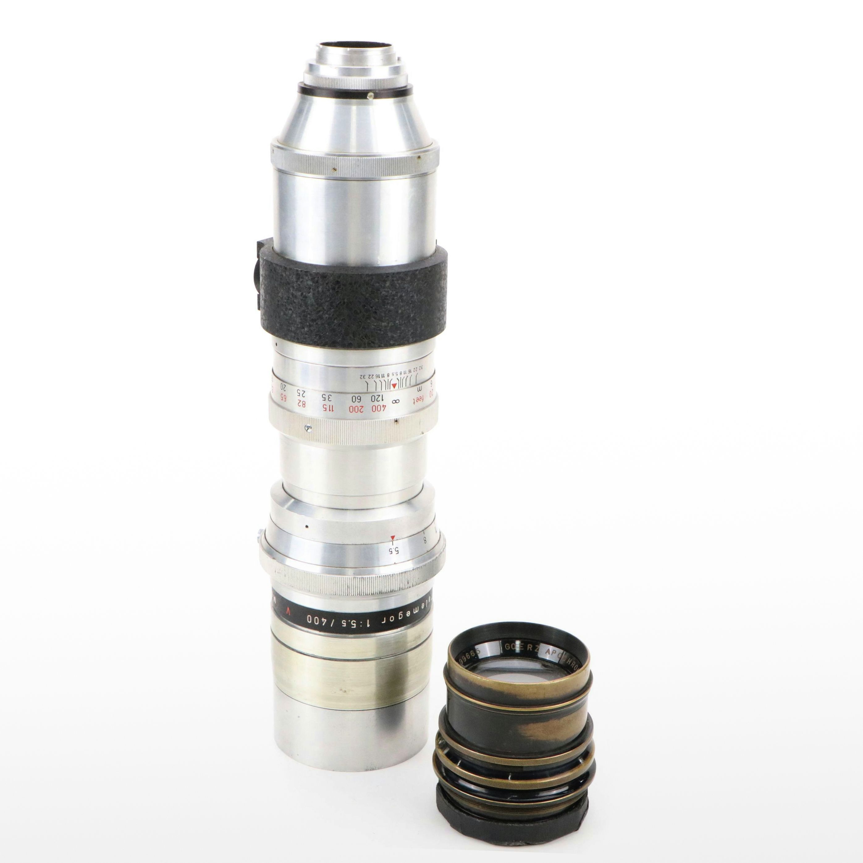 Meyer-Optik Görlitz "Telemegor" 400mm Lens with Goerz "Apochromat Artar" Lens