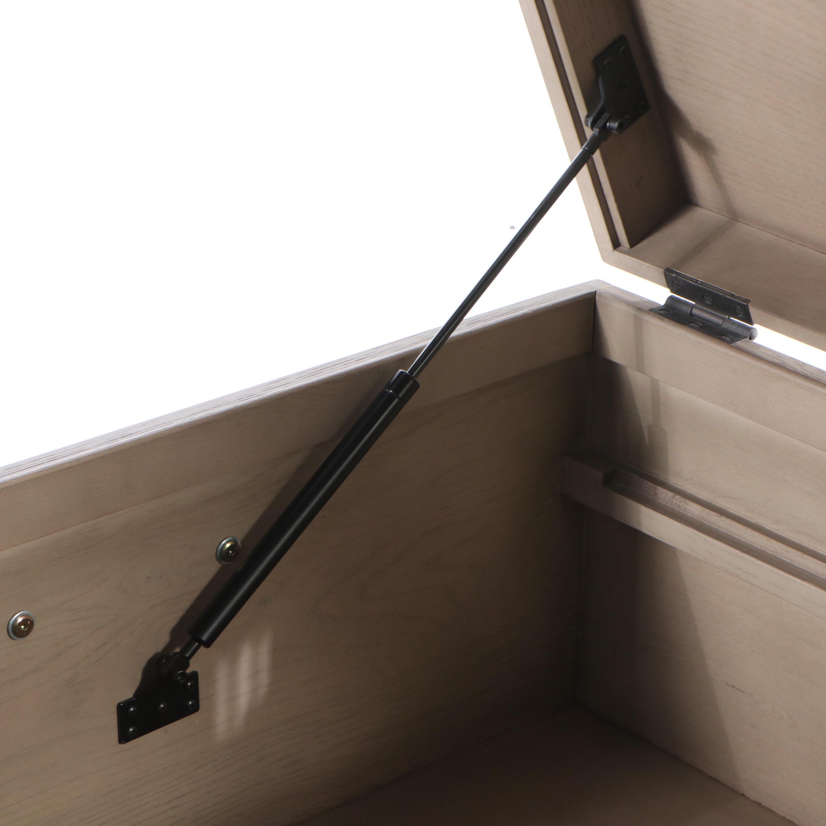 Restoration Hardware "Heirloom Silver-Chest" Wooden Storage Trunk Coffee Table