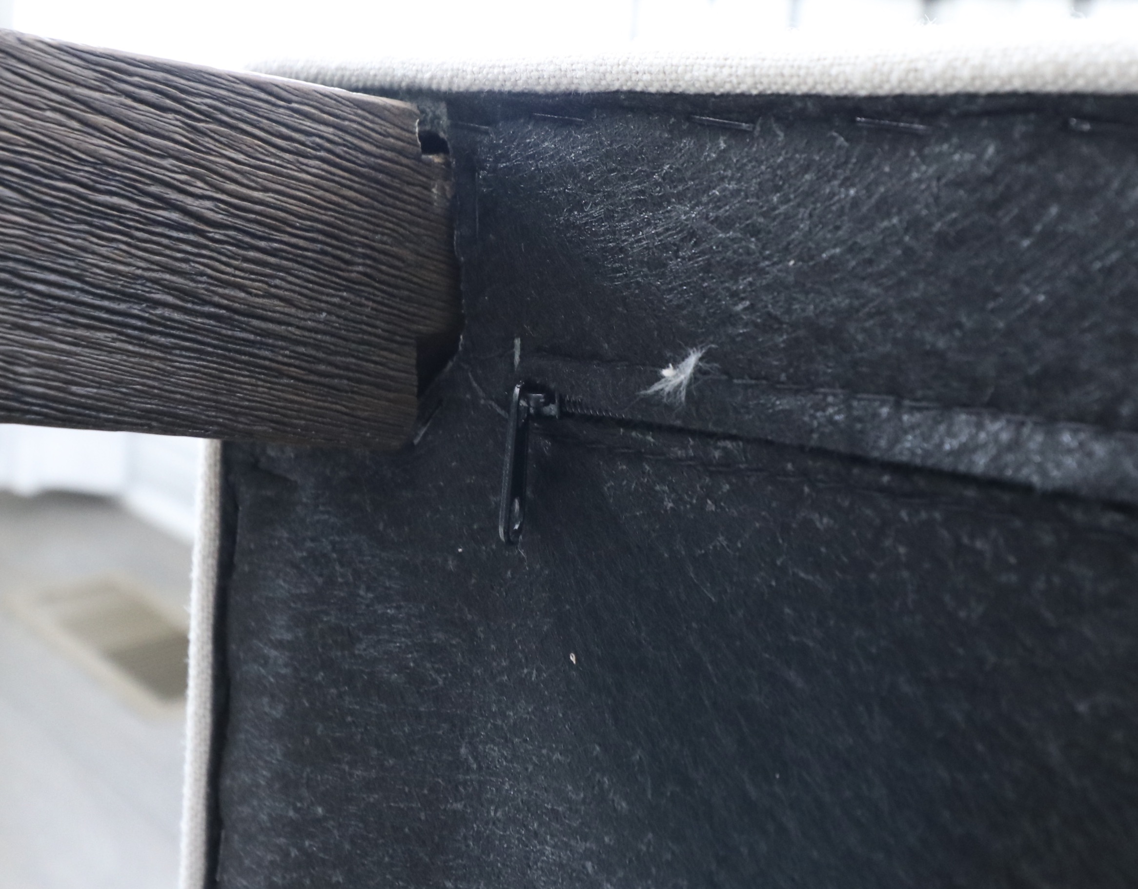 Linen Blend Upholstered Armchairs with Surya Accent Pillows