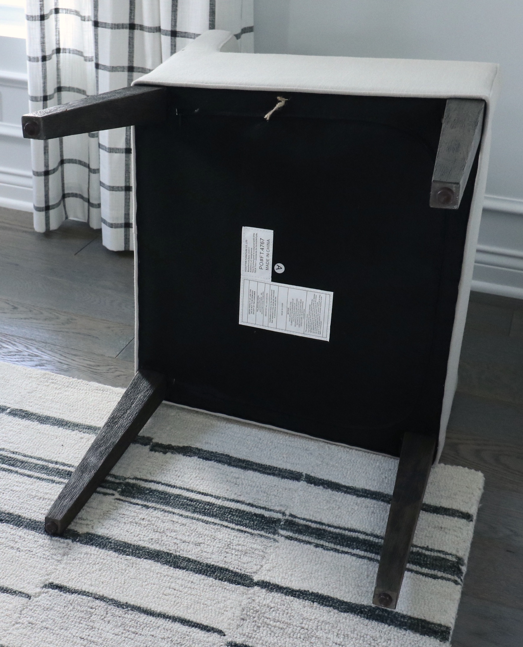 Linen Blend Upholstered Armchairs with Surya Accent Pillows