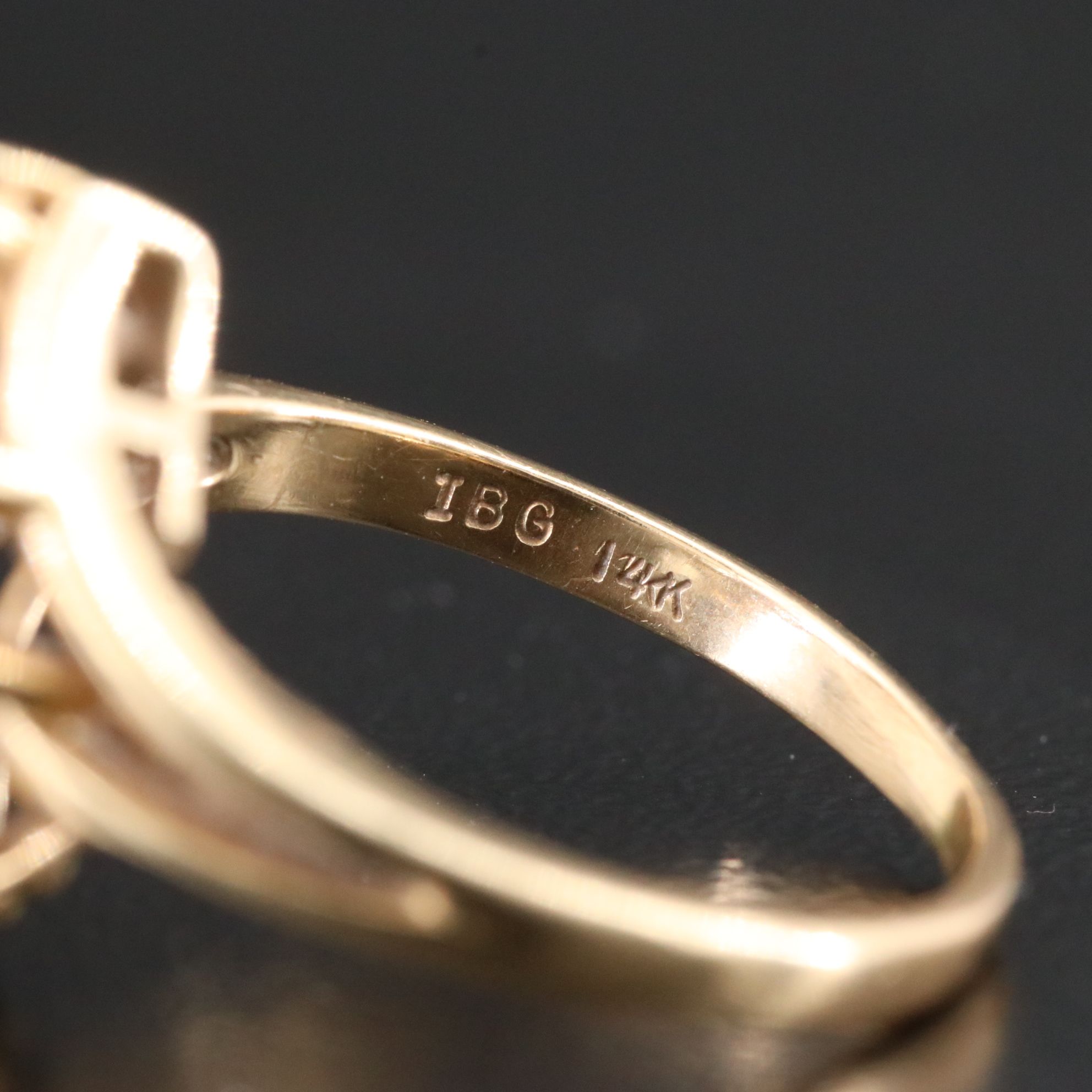 14K  0.60 CTW Diamond Cluster Ring